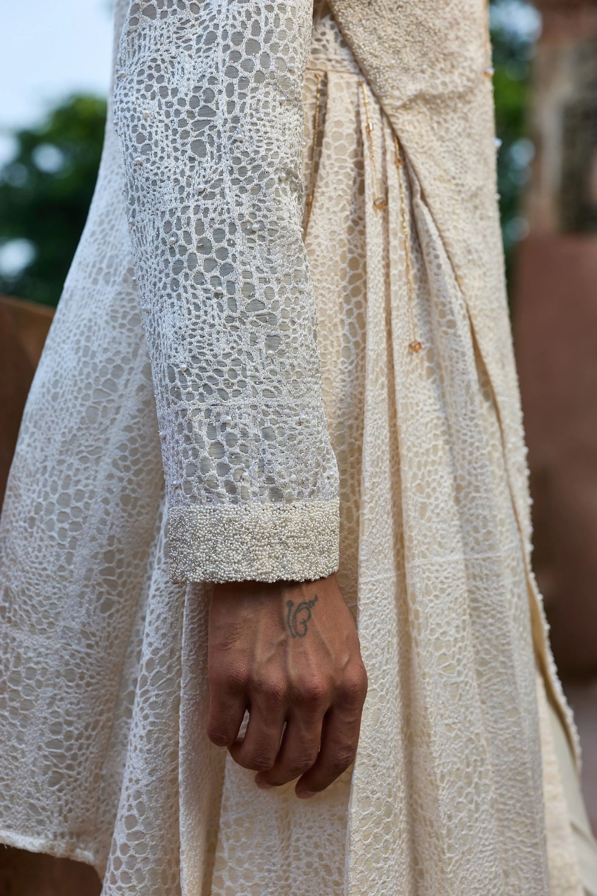 Butter Jaal Organza Embroidered Kurta Set