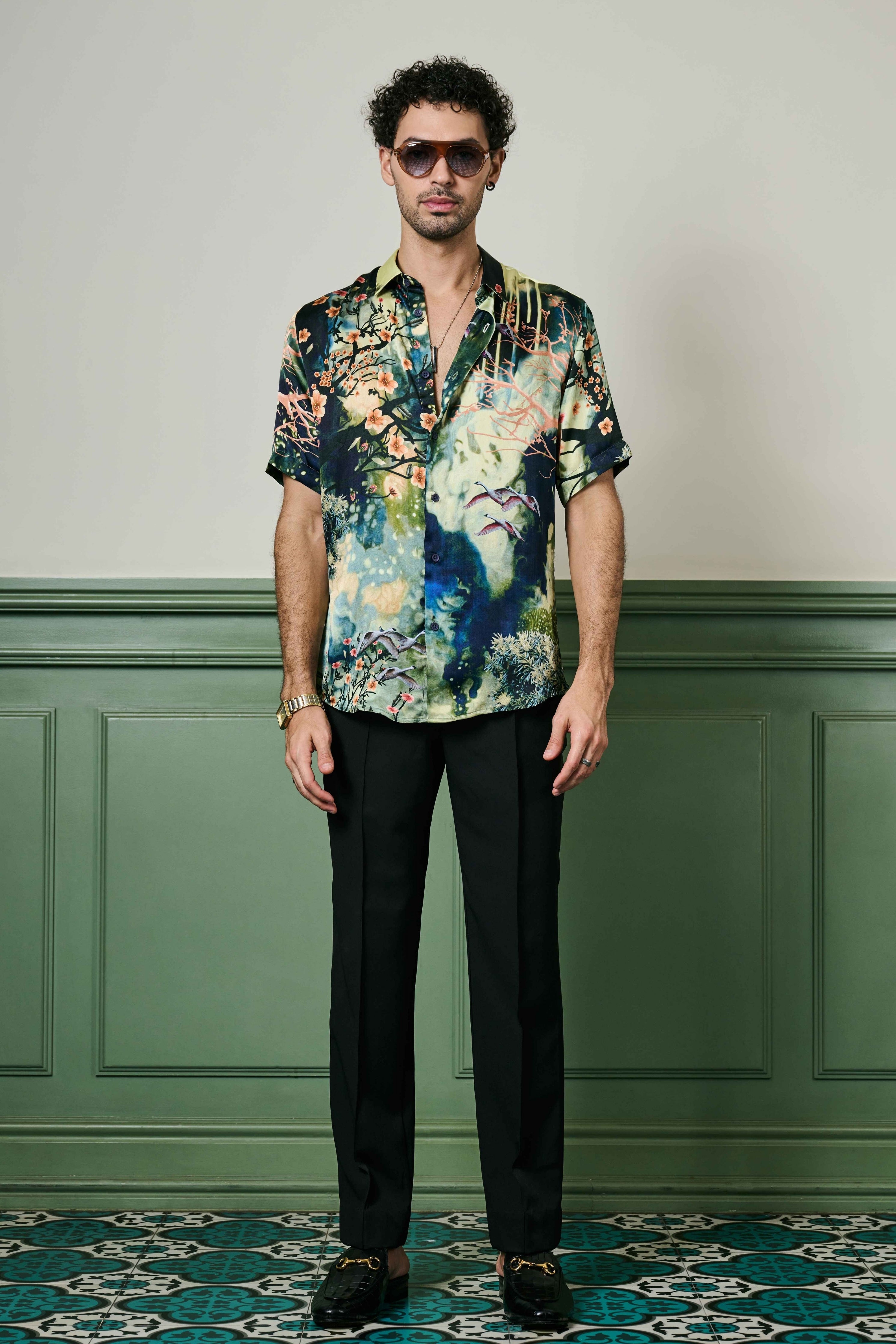 Enchanted Evening Habutai Silk Shirt