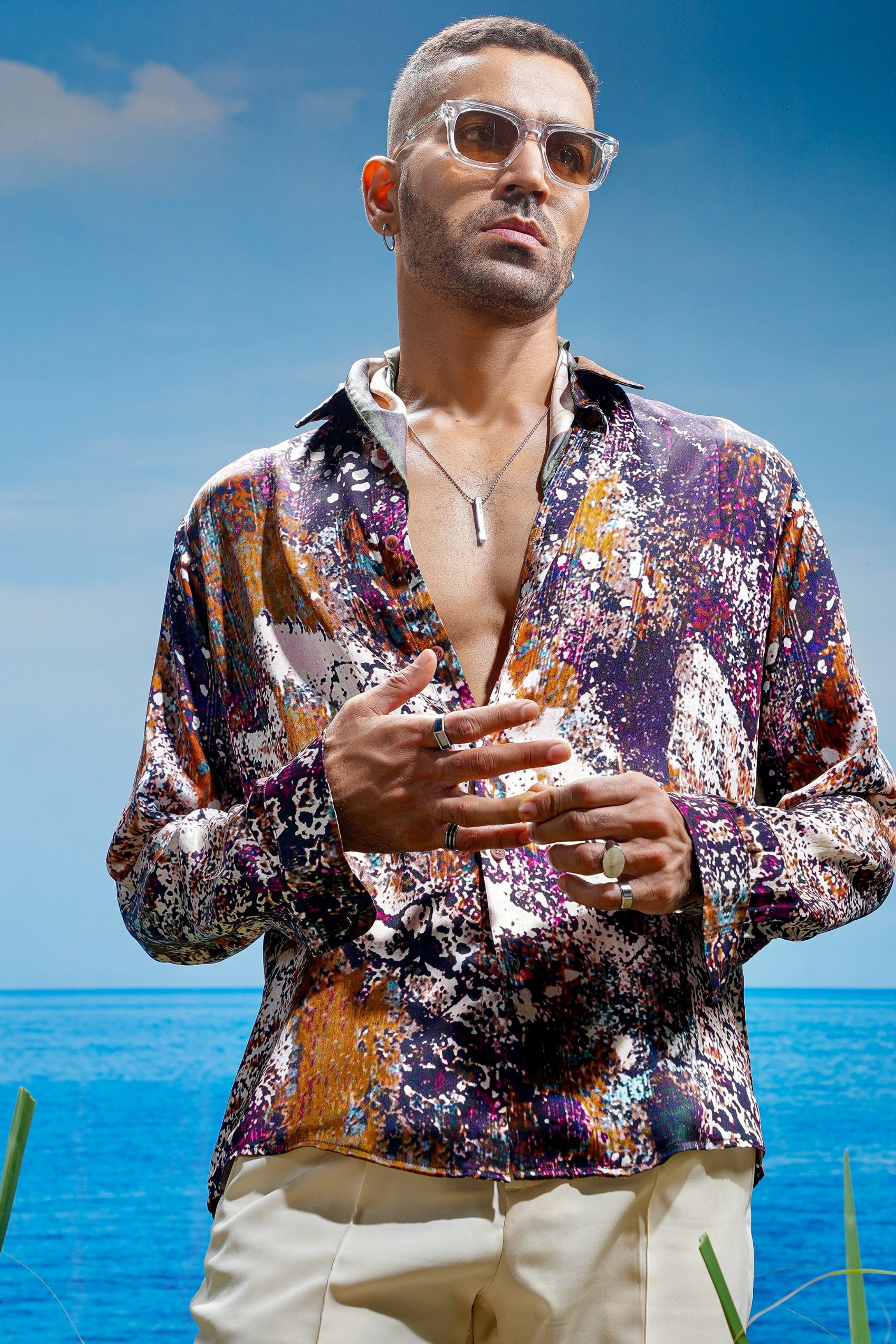 Seraphic Cascade Habutai Silk Shirt