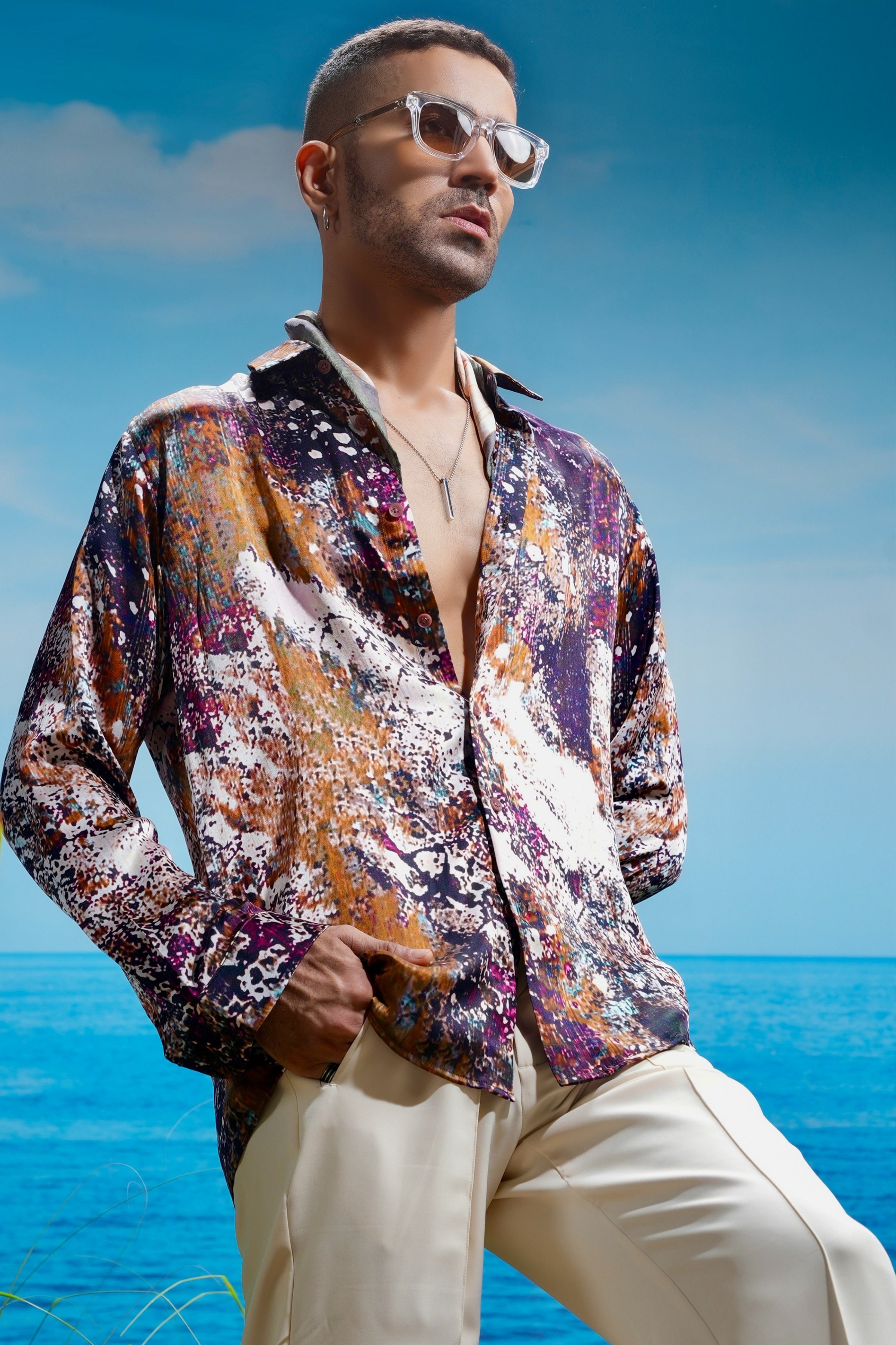 Seraphic Cascade Habutai Silk Shirt