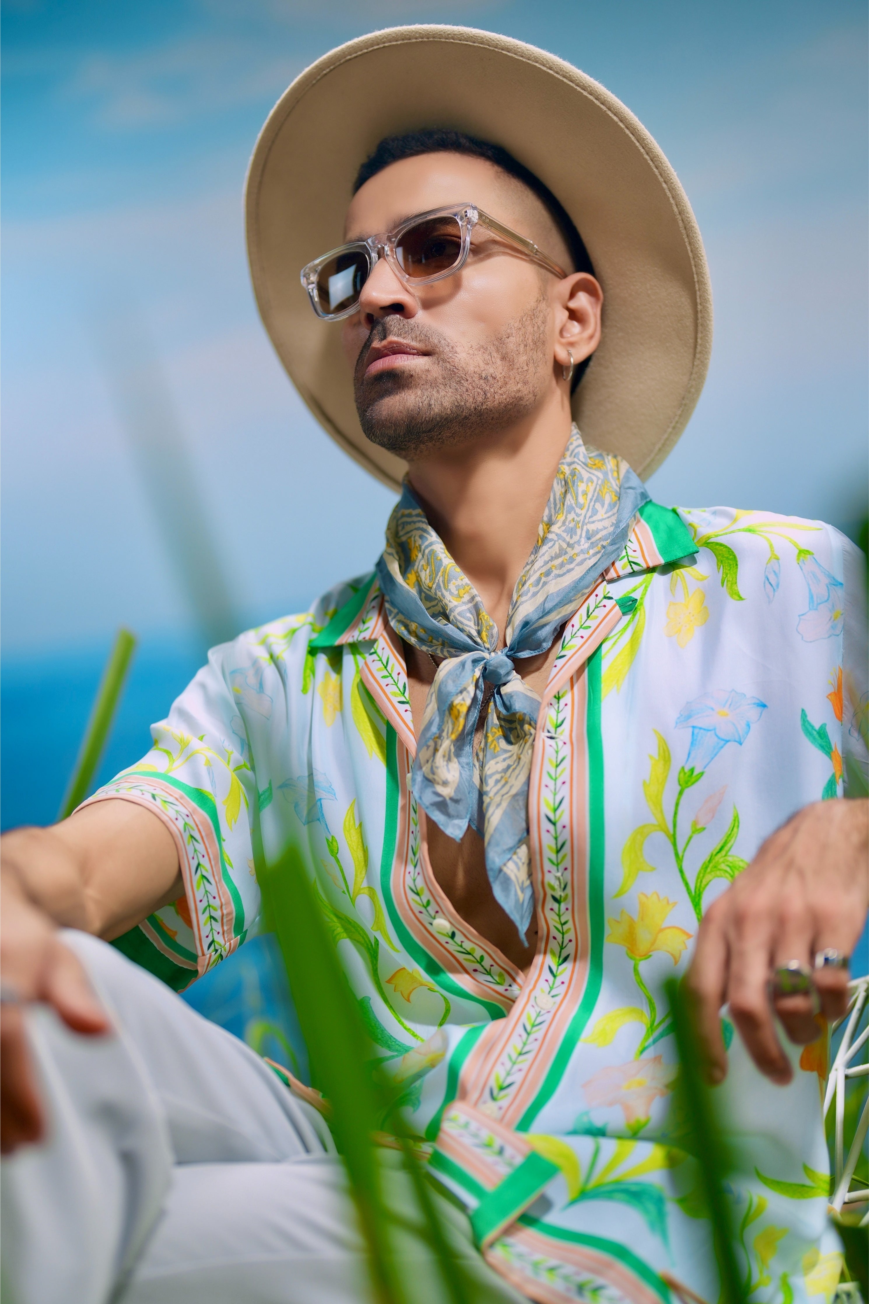 Arcadian Meadow Habutai Silk Shirt