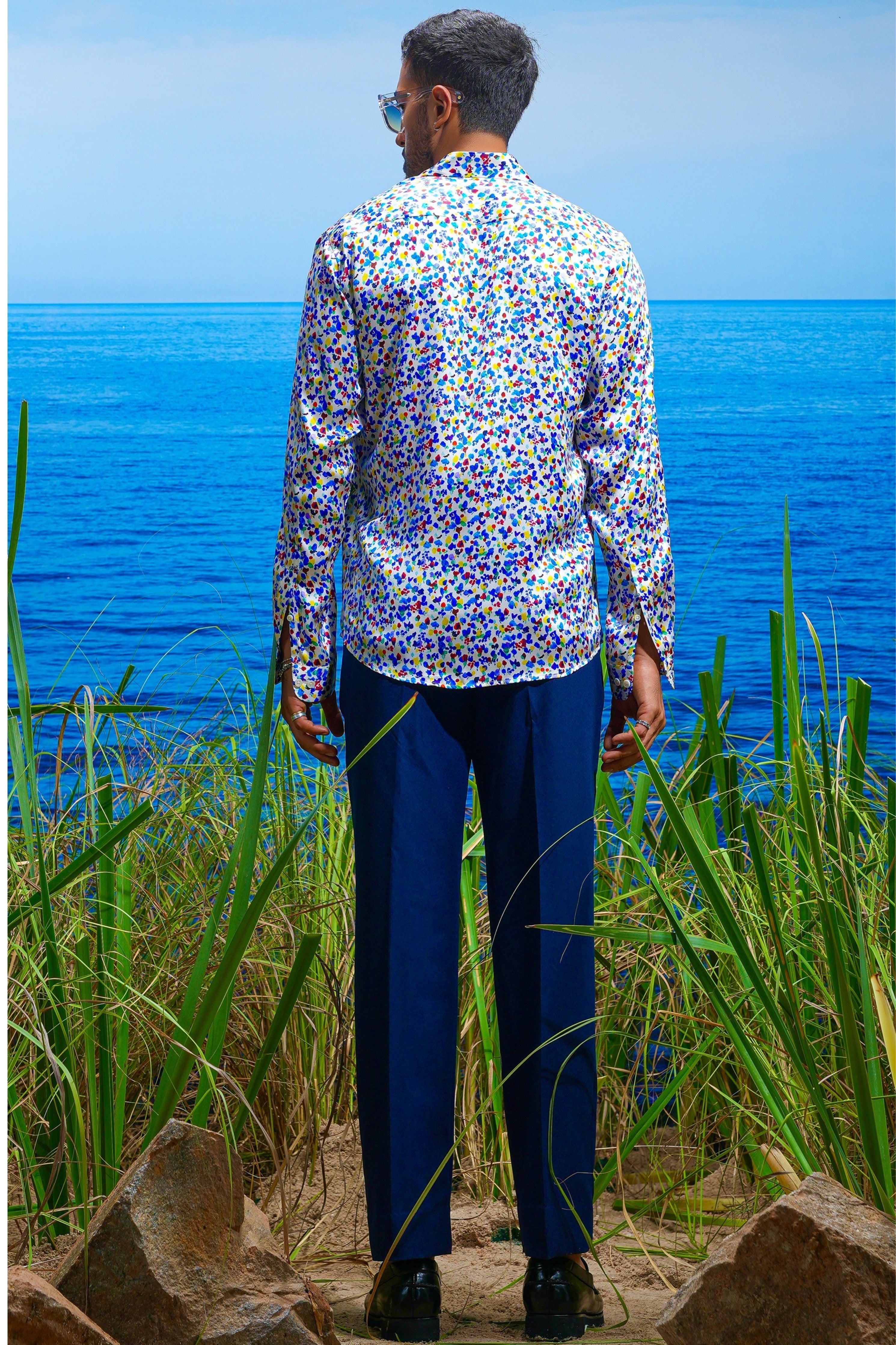 Seraphic Blossom Habutai Silk Shirt