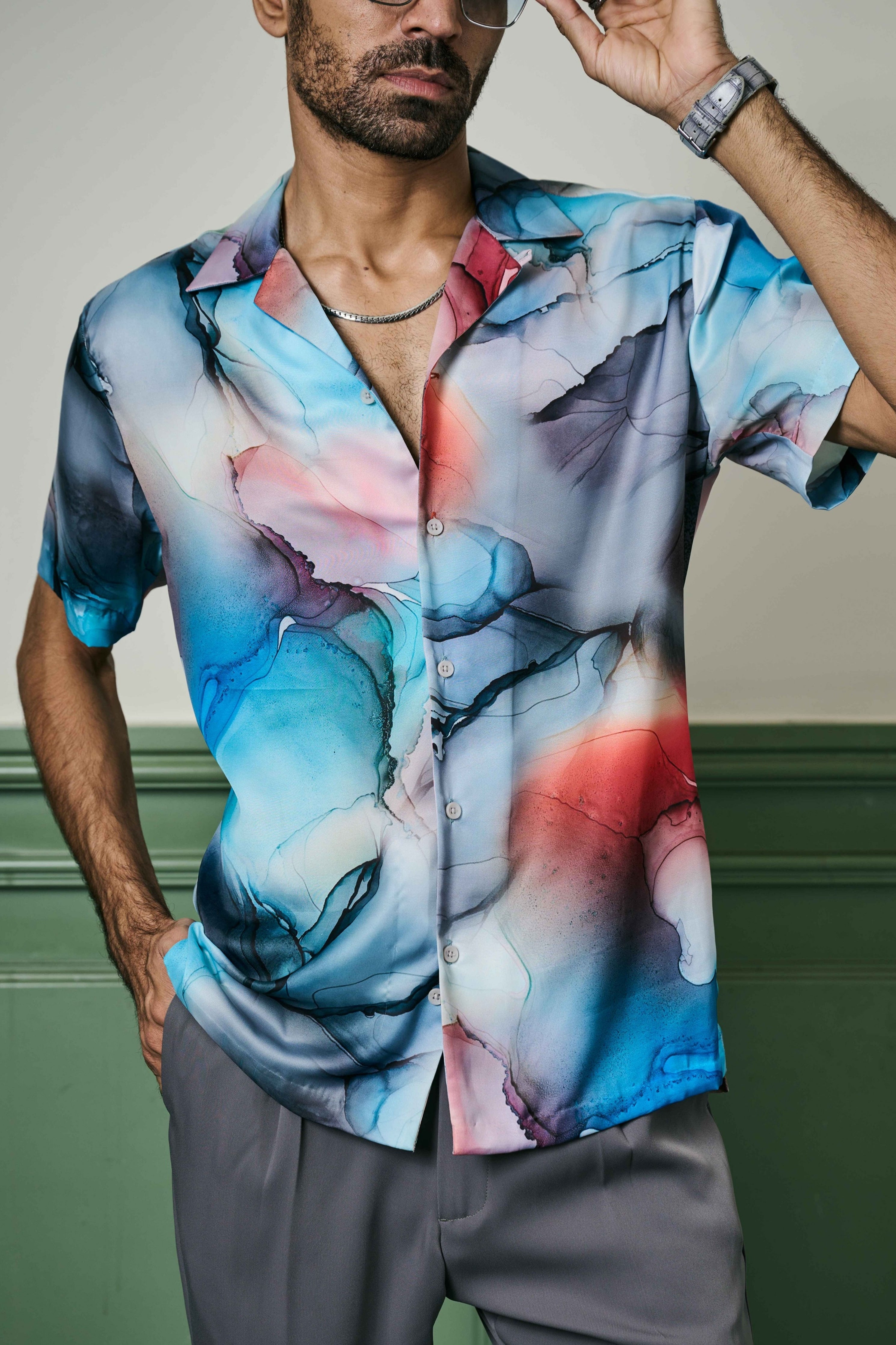 Oceanic Reverie Habutai Silk Shirt
