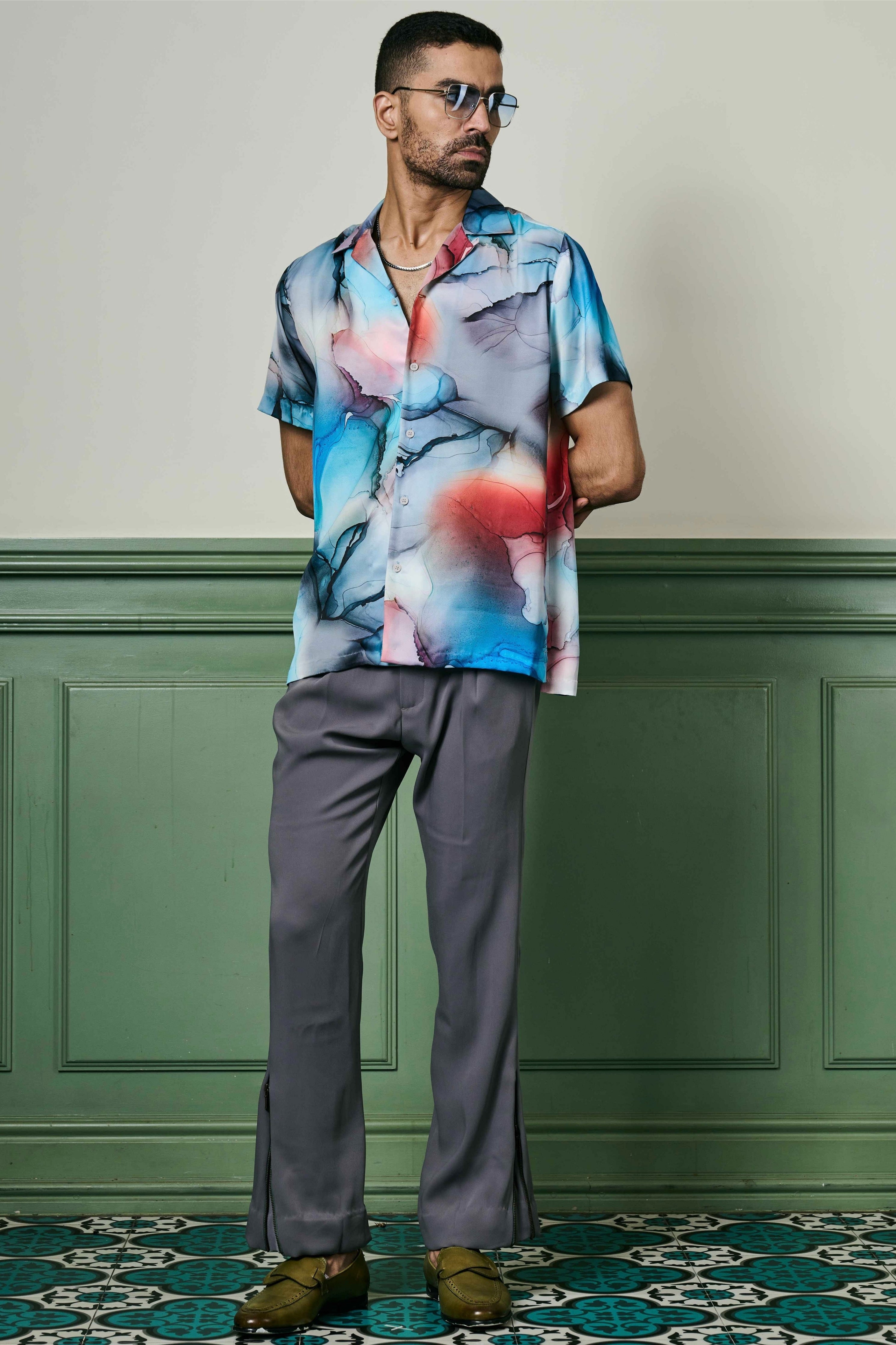 Oceanic Reverie Habutai Silk Shirt