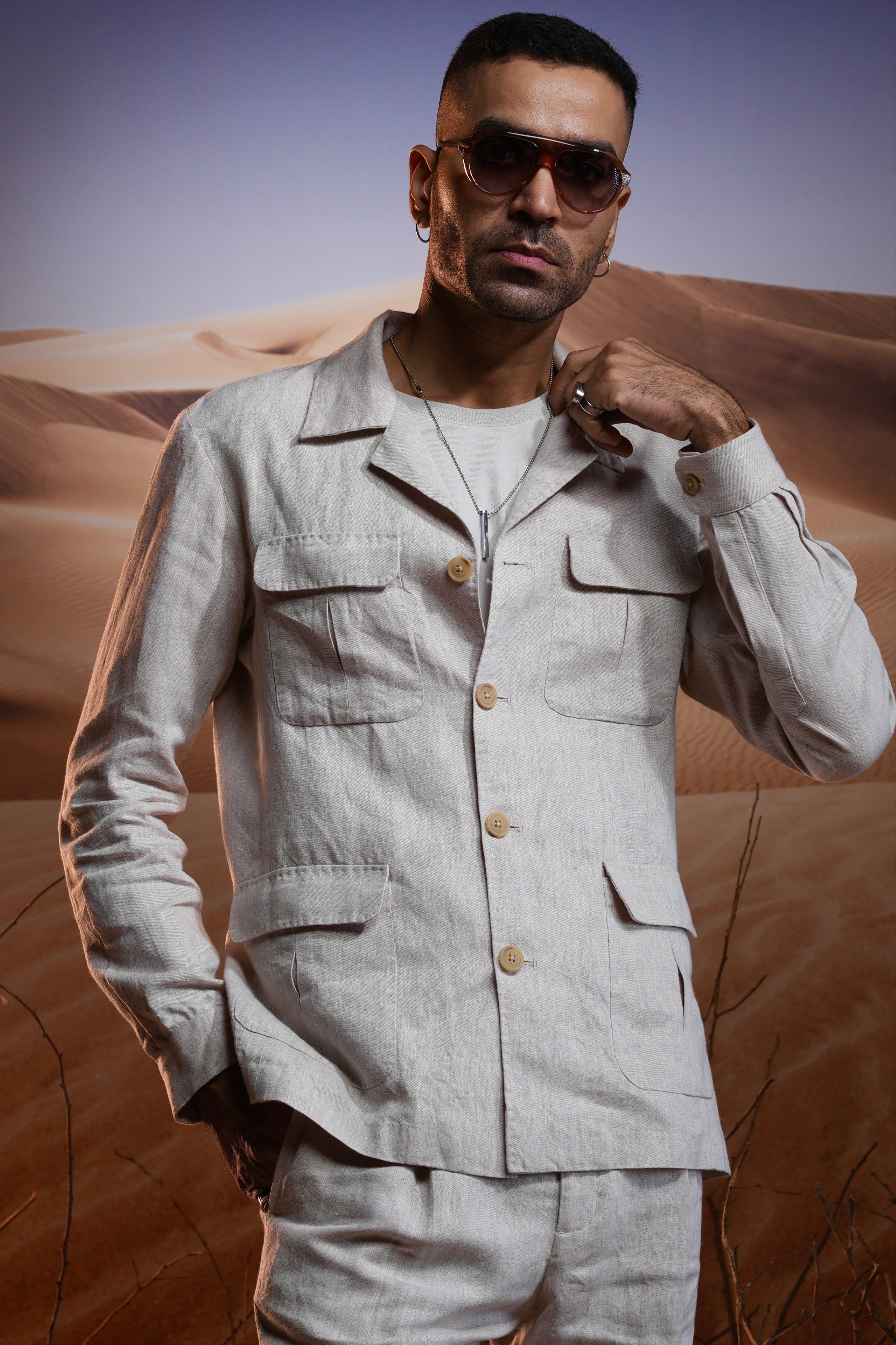 Dune Sirocco Linen Safari Suit