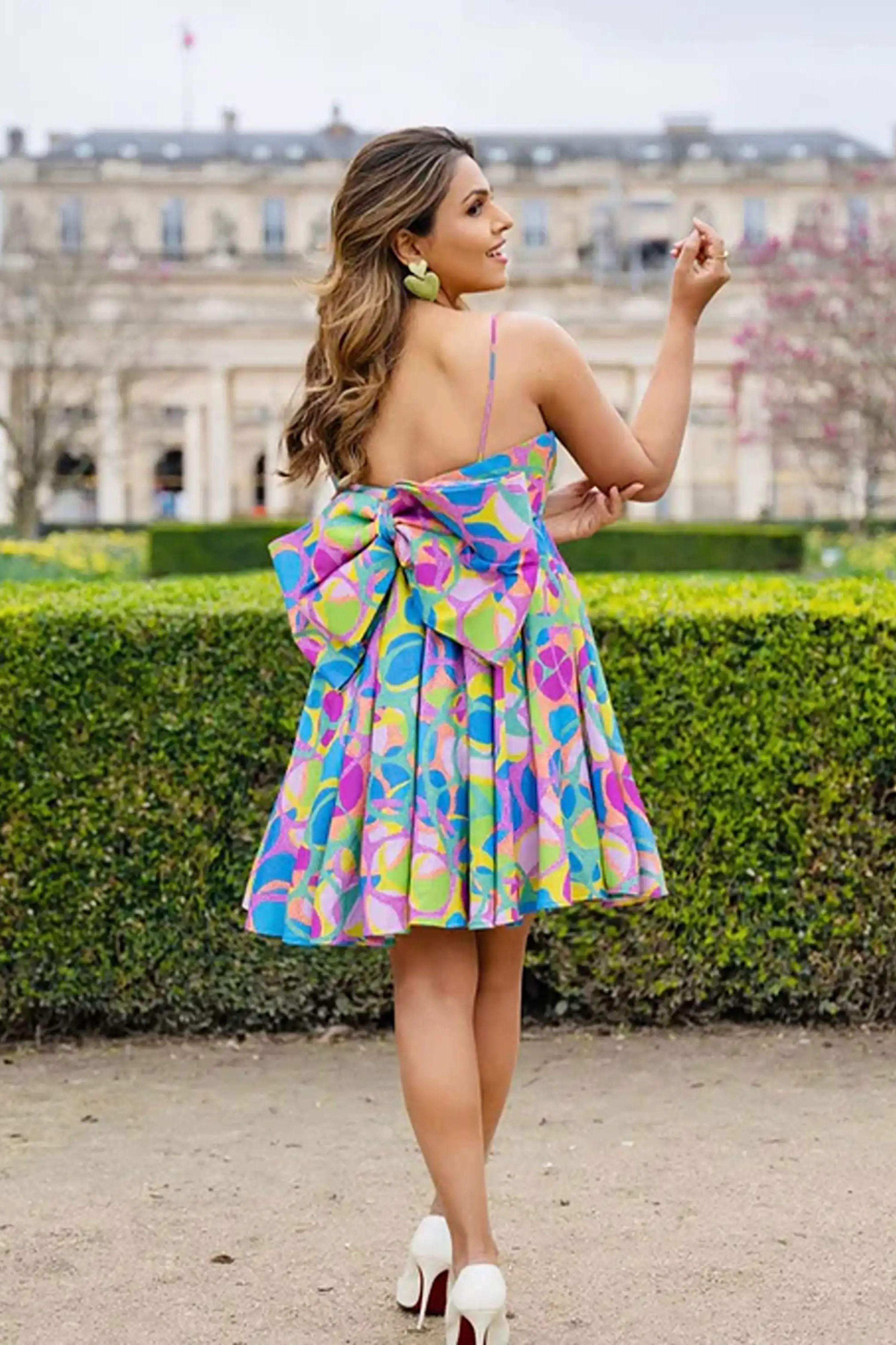 TINA KAKKAD in Bubble Gum Dress
