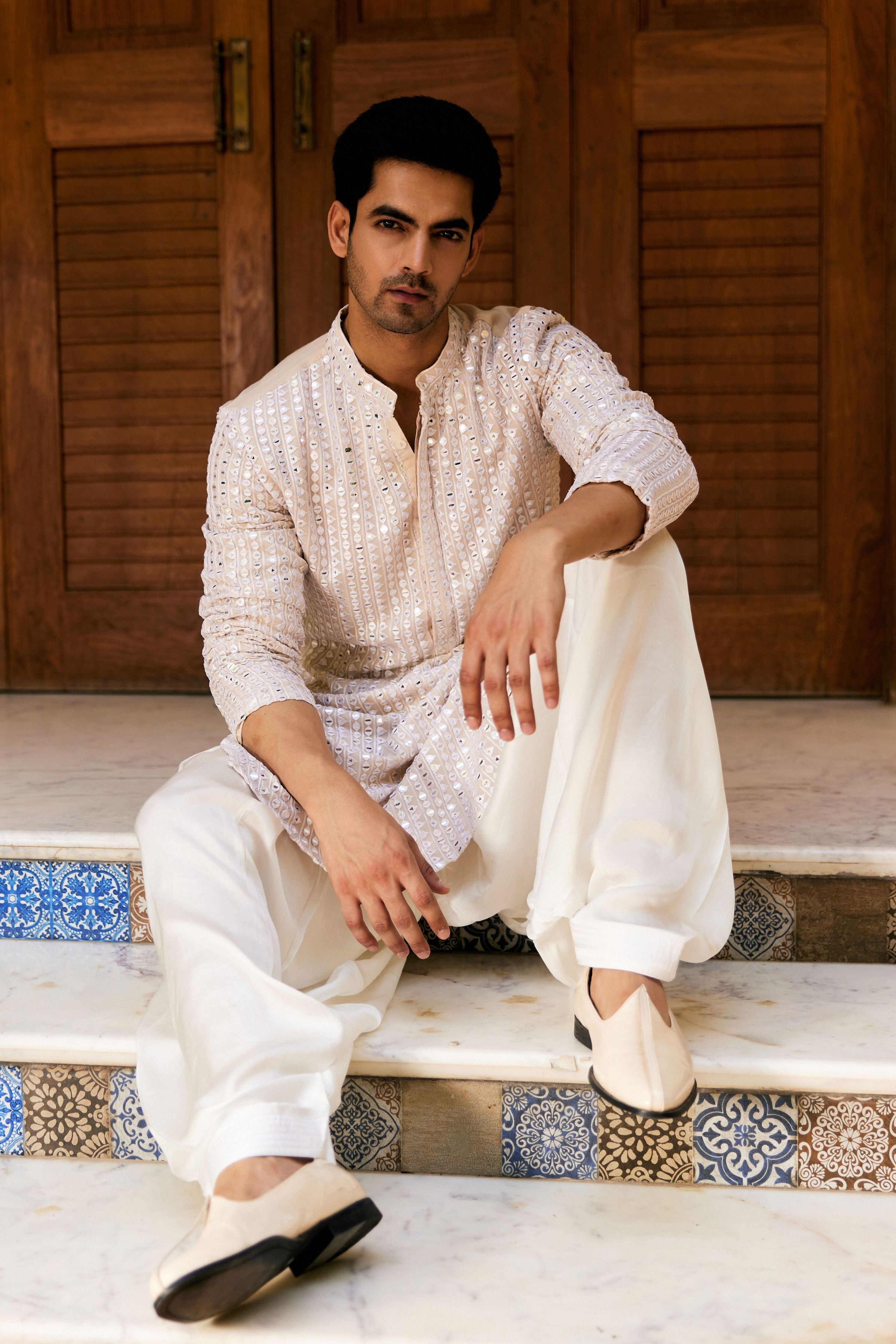Yasir Kurta Soft Beige