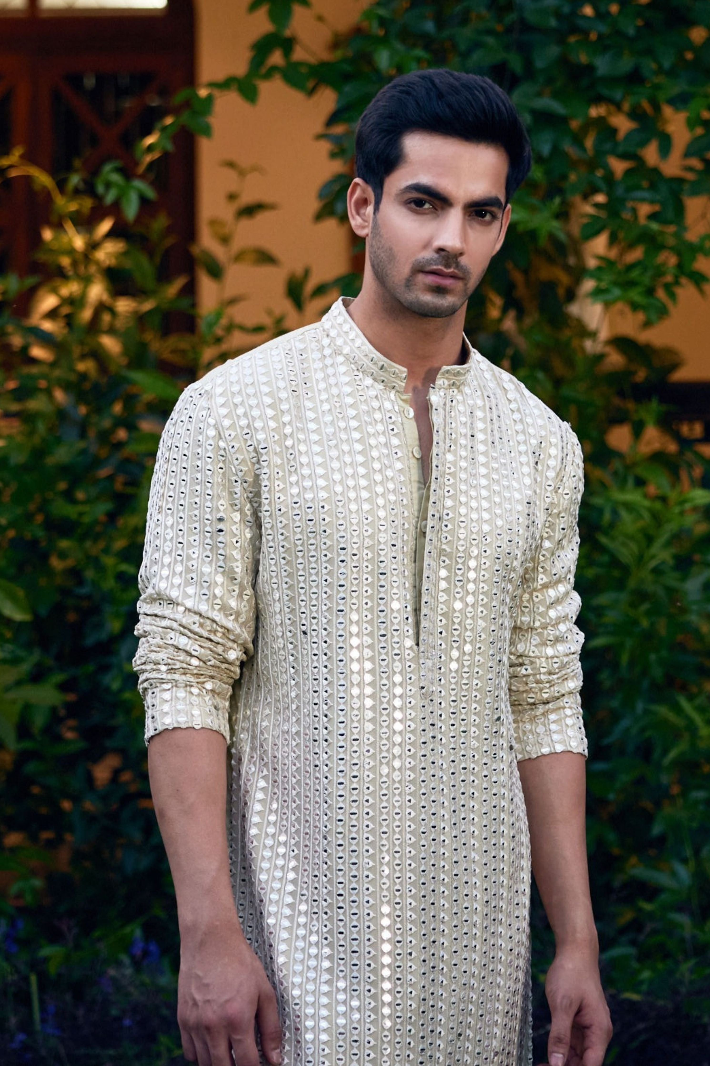 Yasir Kurta Mint Green