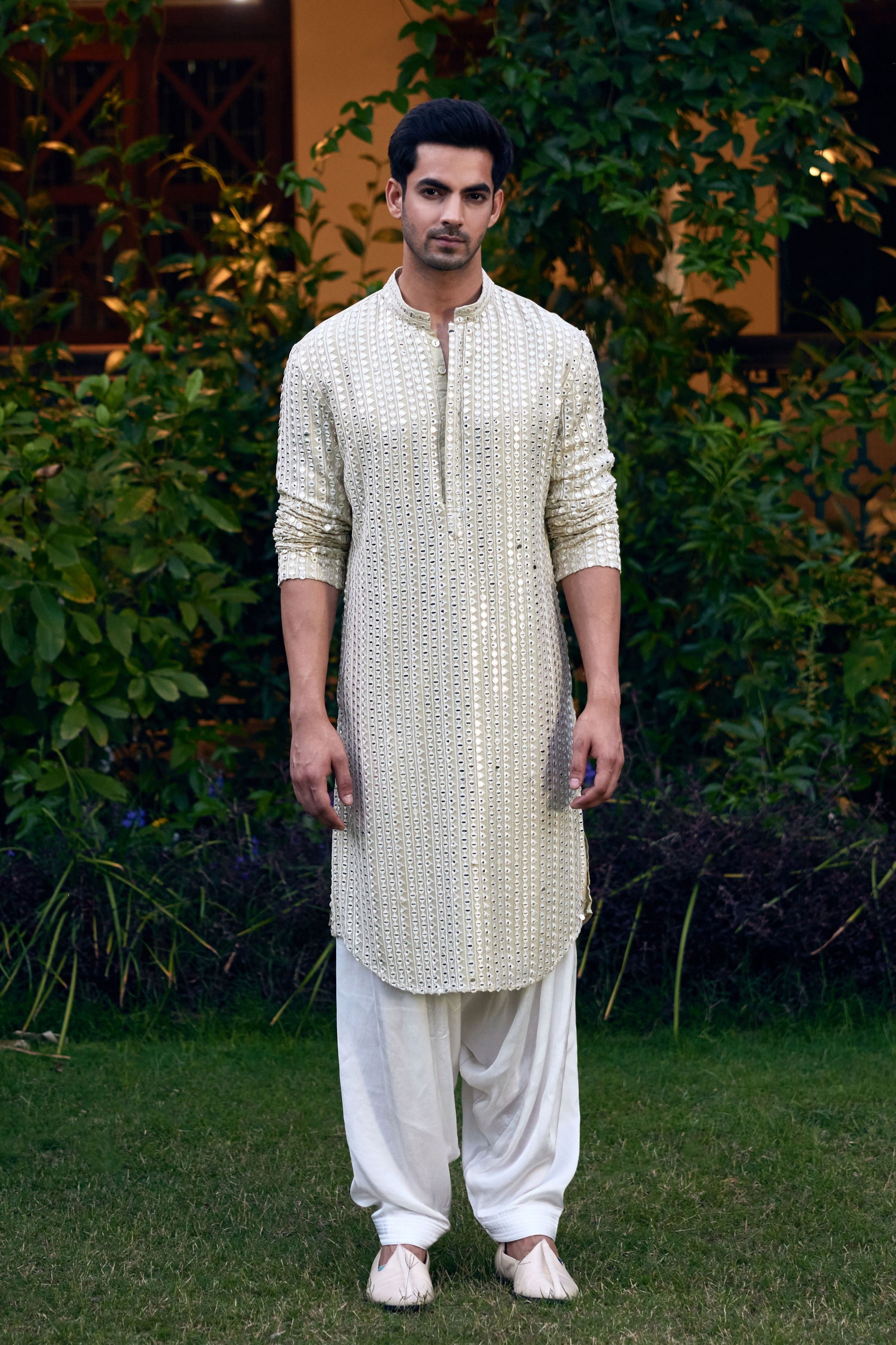 Yasir Kurta Mint Green