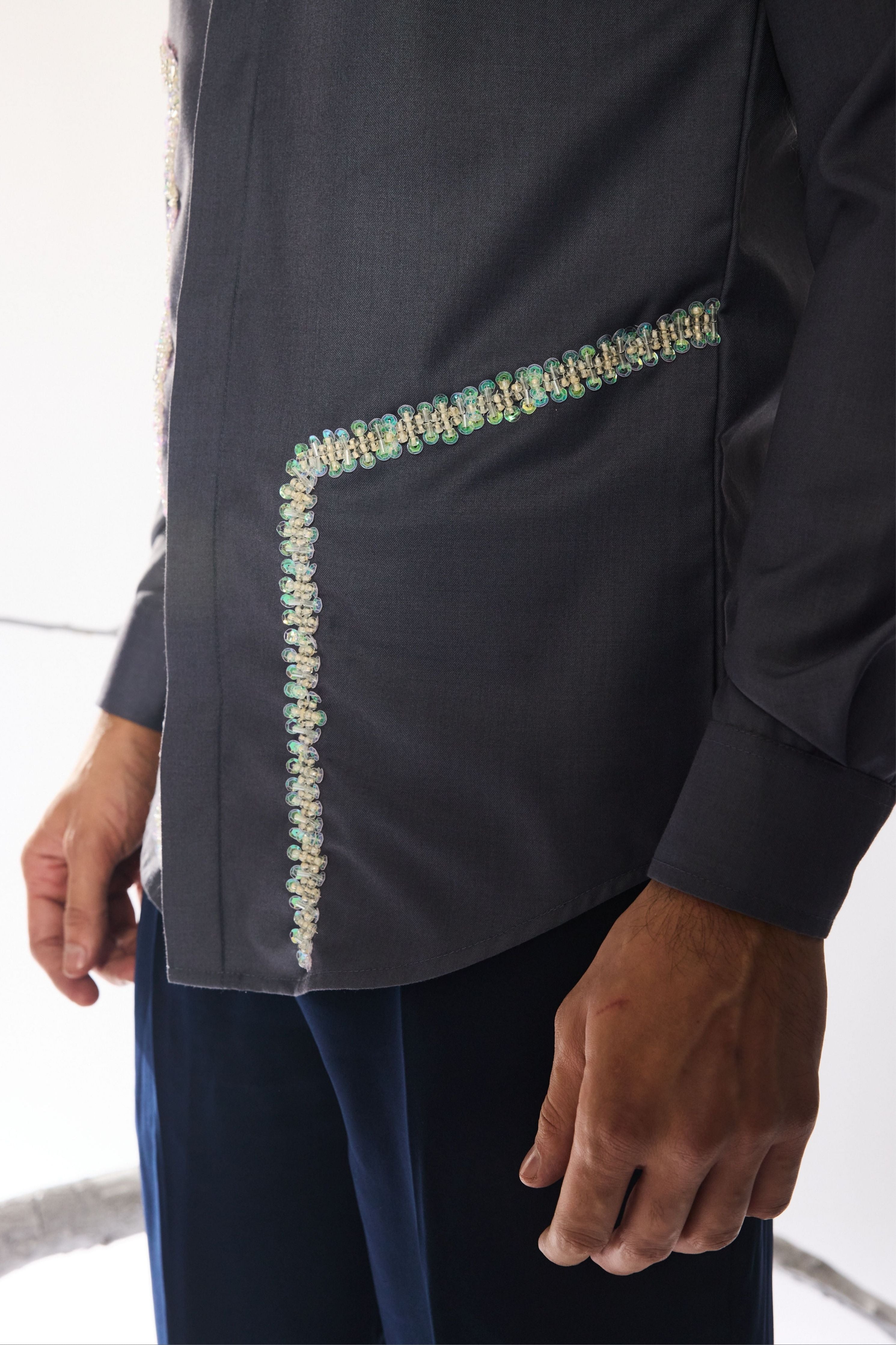 Lumen Grid Statement Shirt