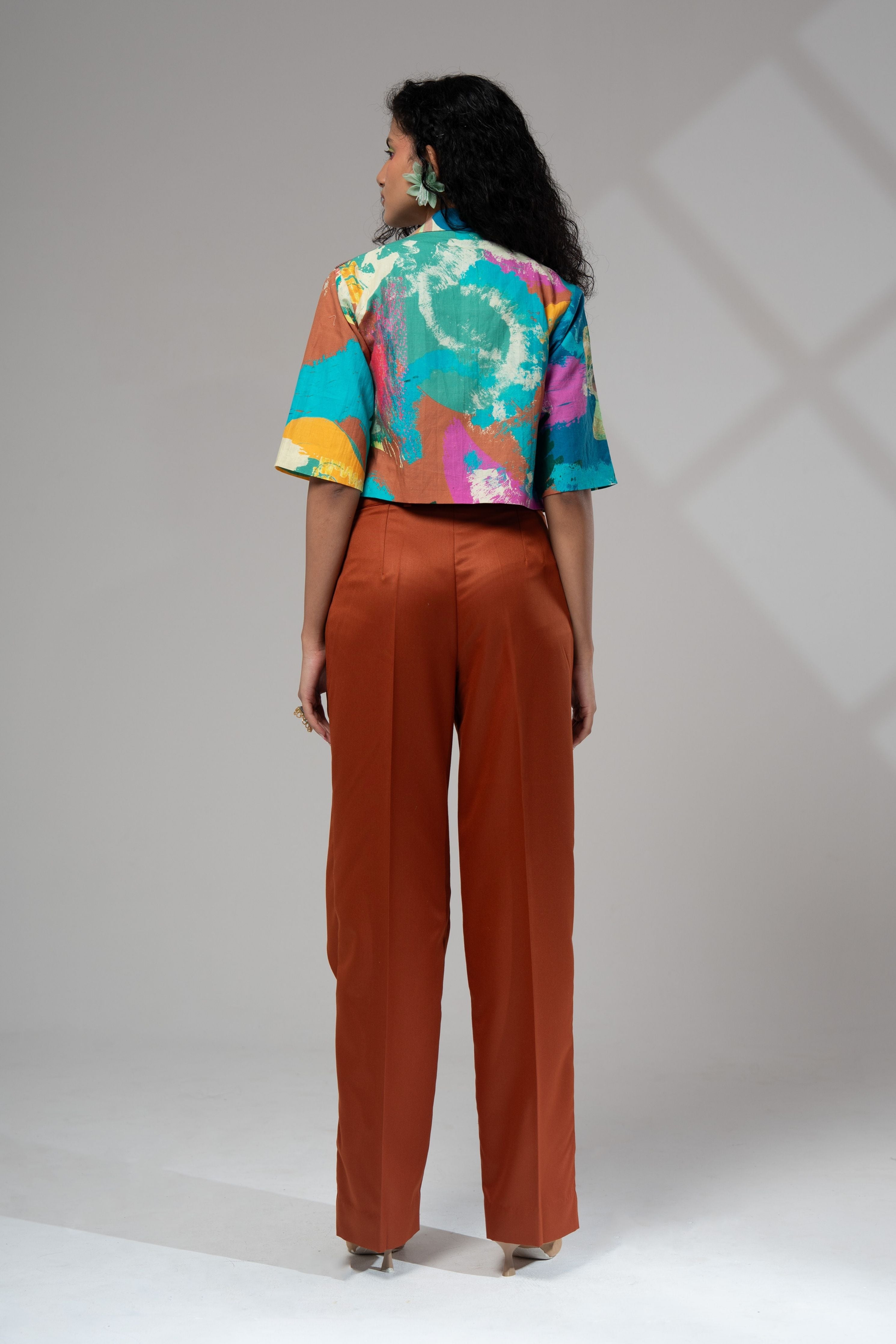 Bay Cropped Jacket Set w/ Bustier