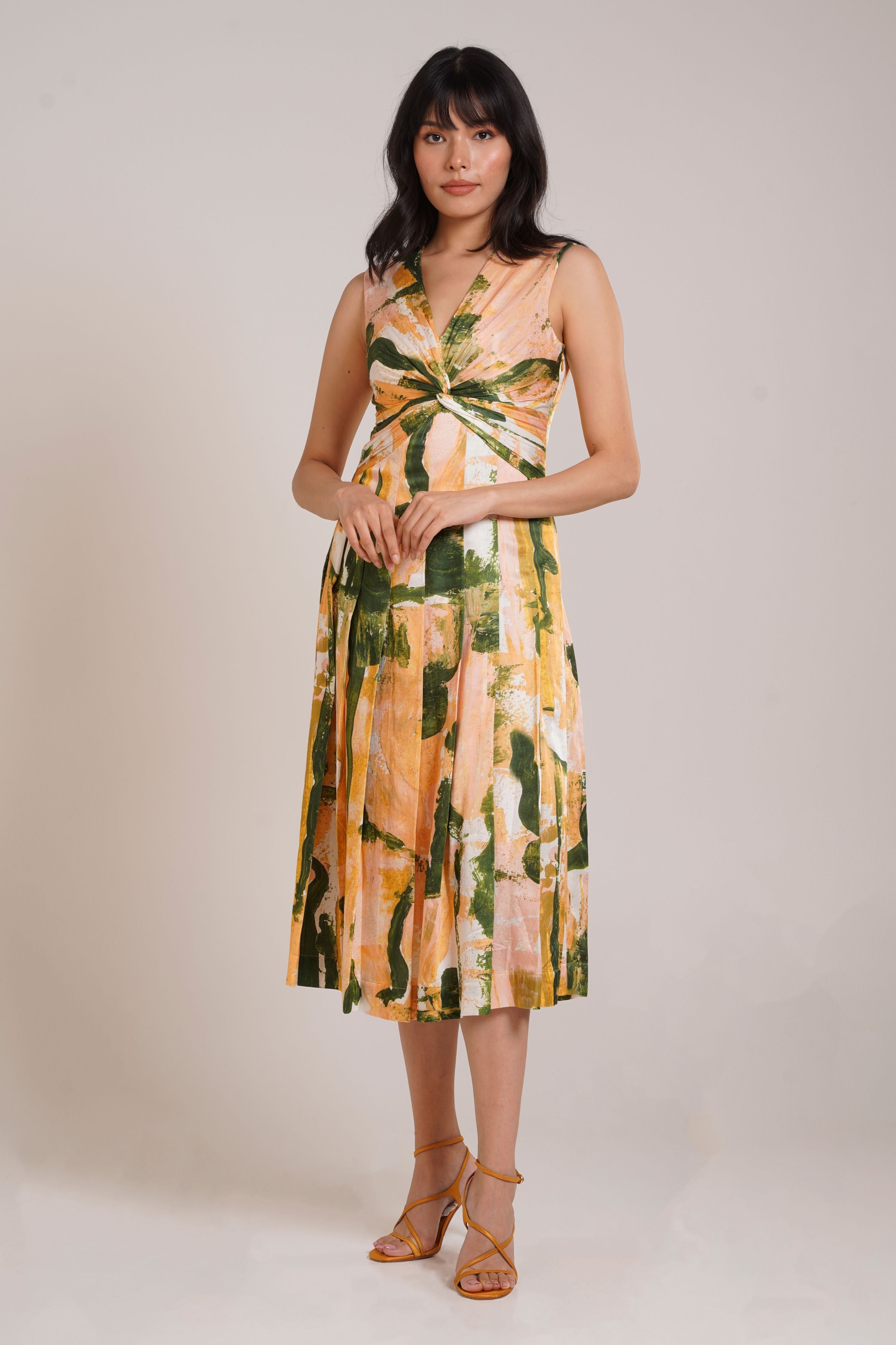 Ceri Pleated Dress