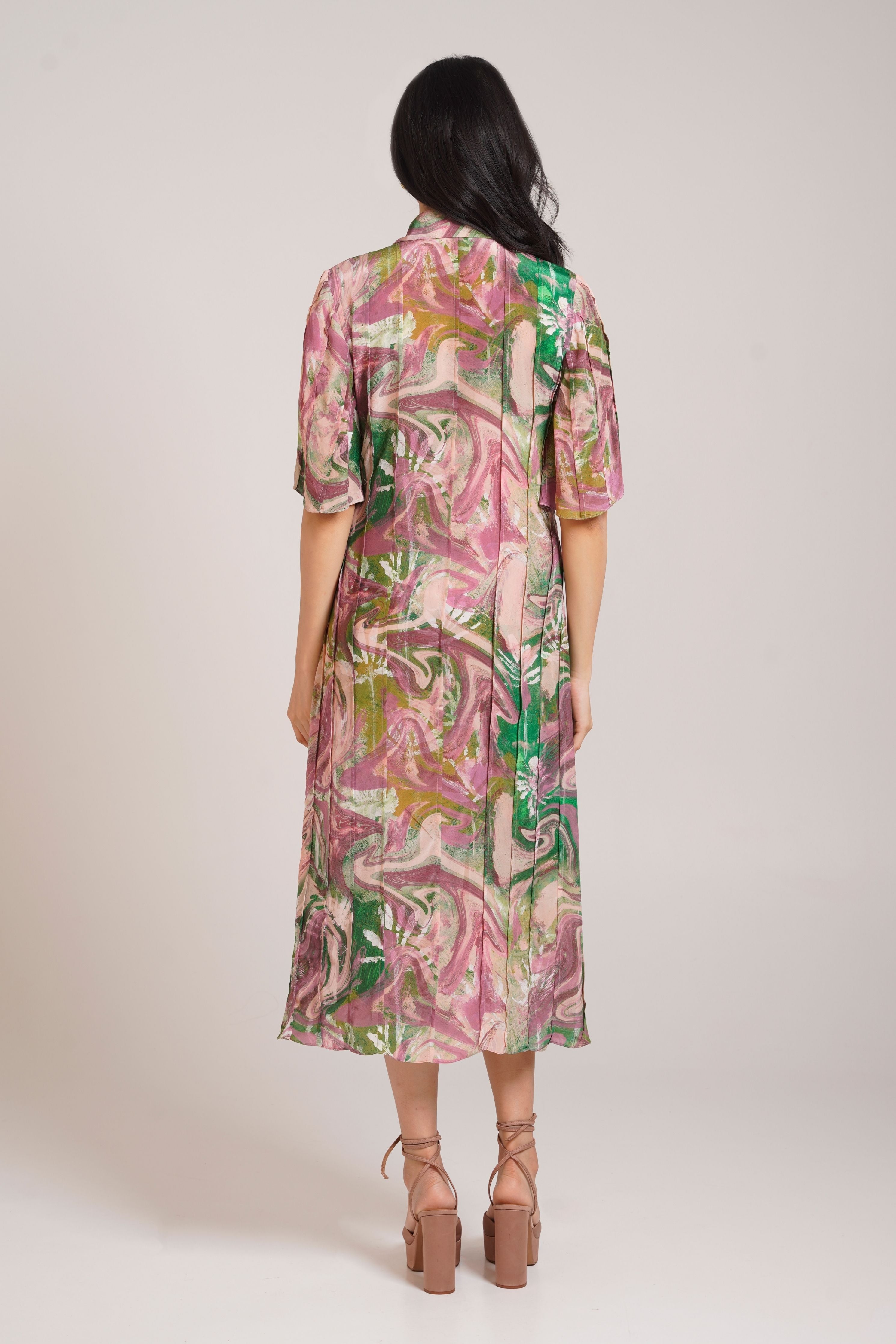 Ira Pleated Dress