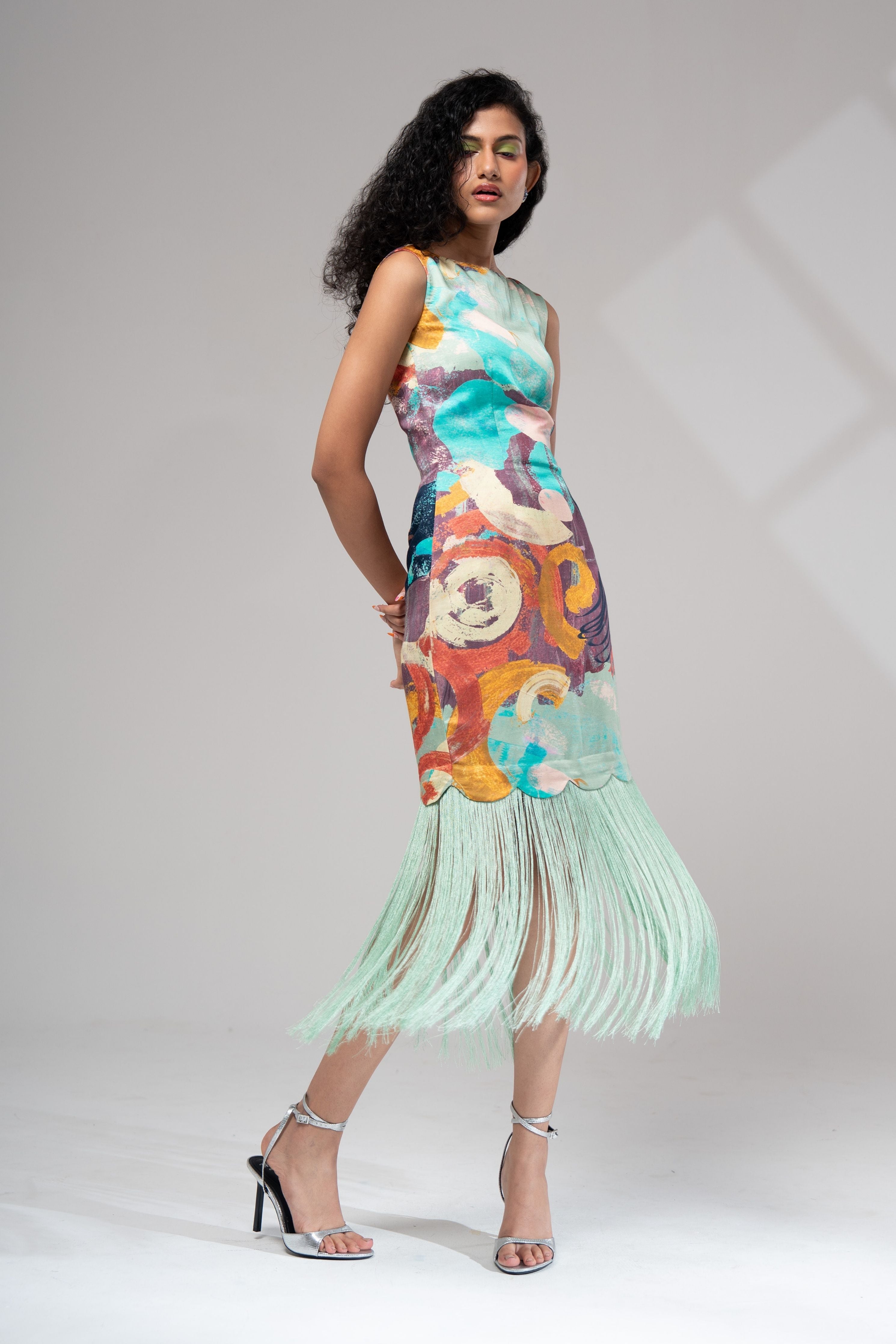 Riva Fringe Dress