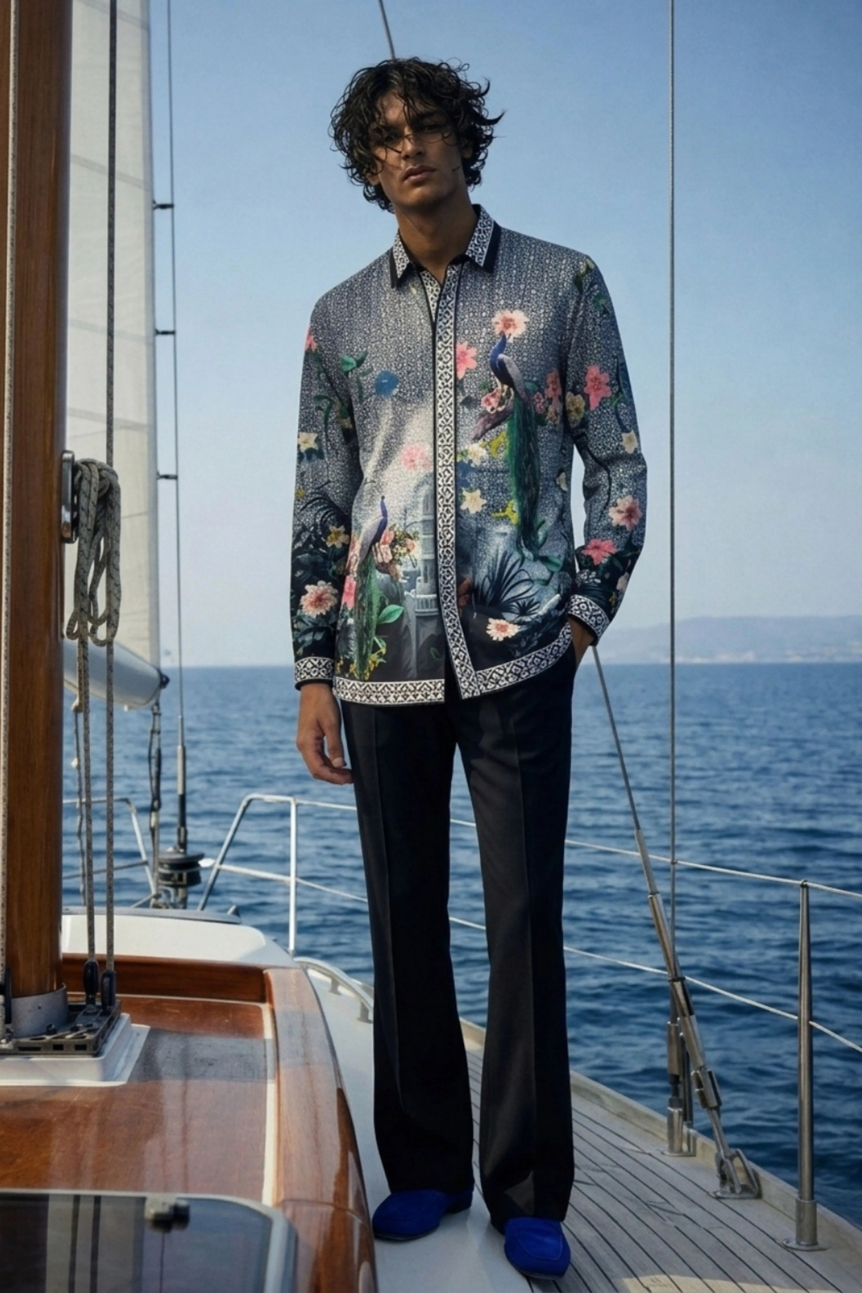 Riyaz Black Printed Shirt