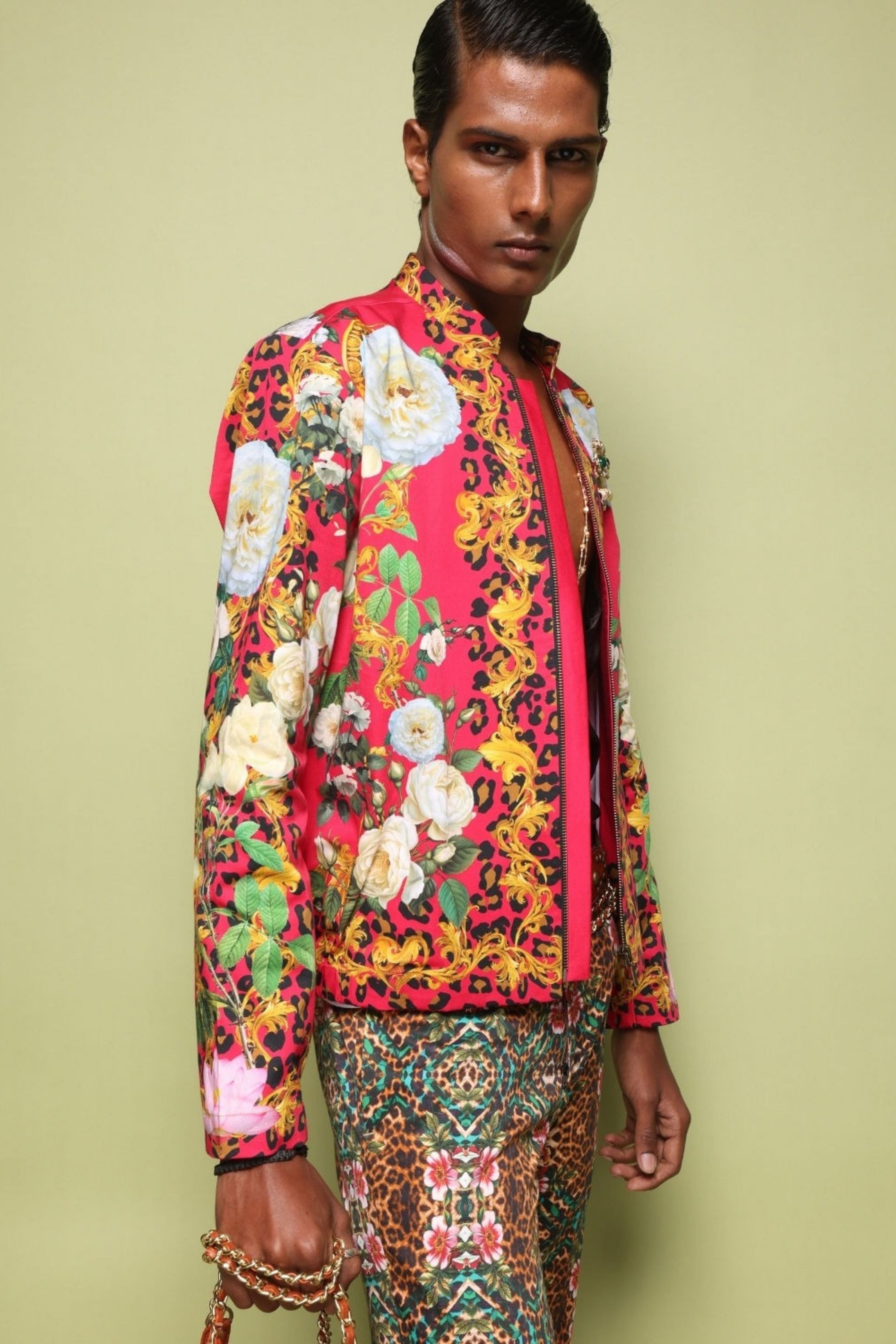 Wild Monarch Printed Bomber Jacket