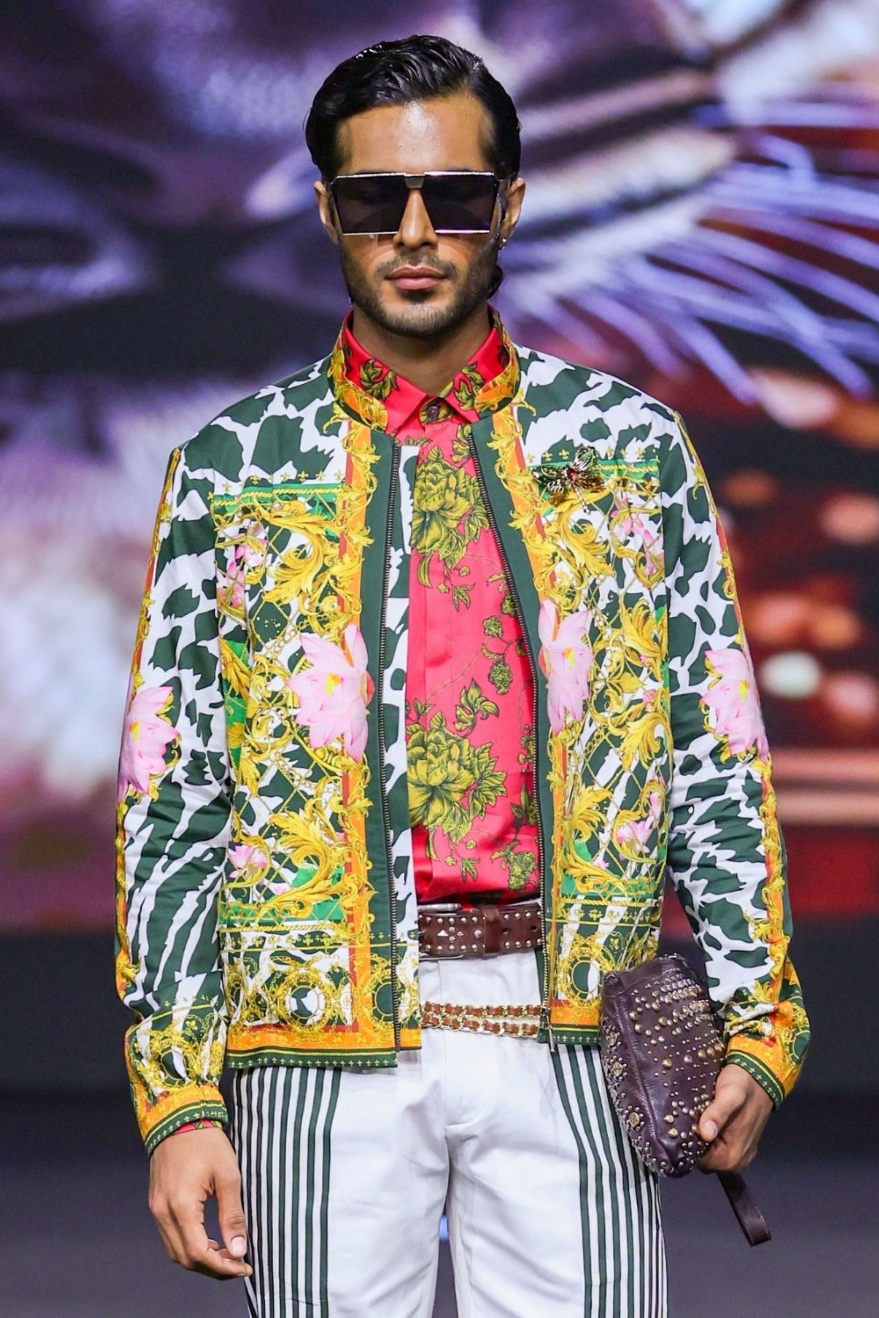 Monsoon Engineered Printed Bomber Jacket