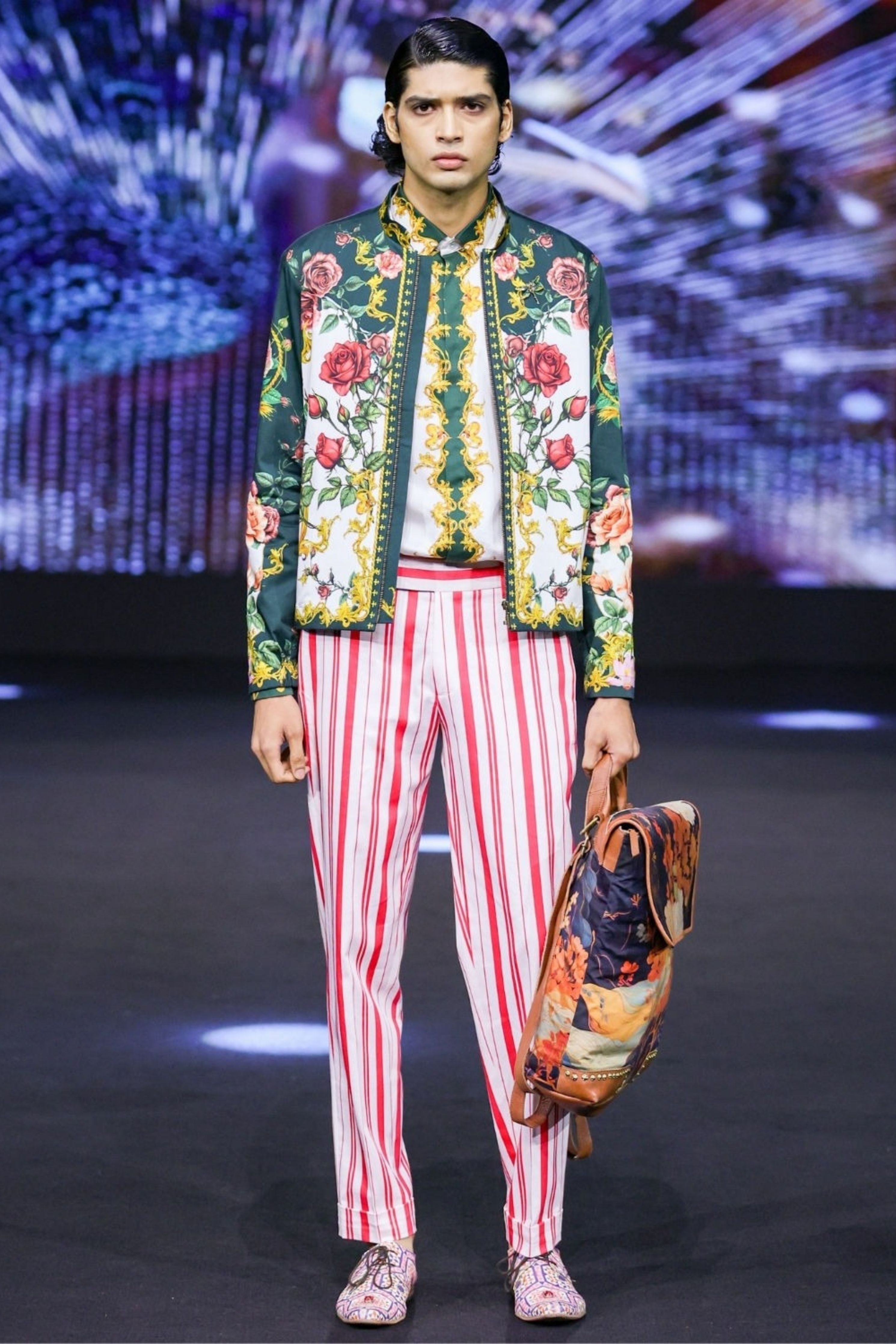 Echoes Engineered Printed Bomber Jacket