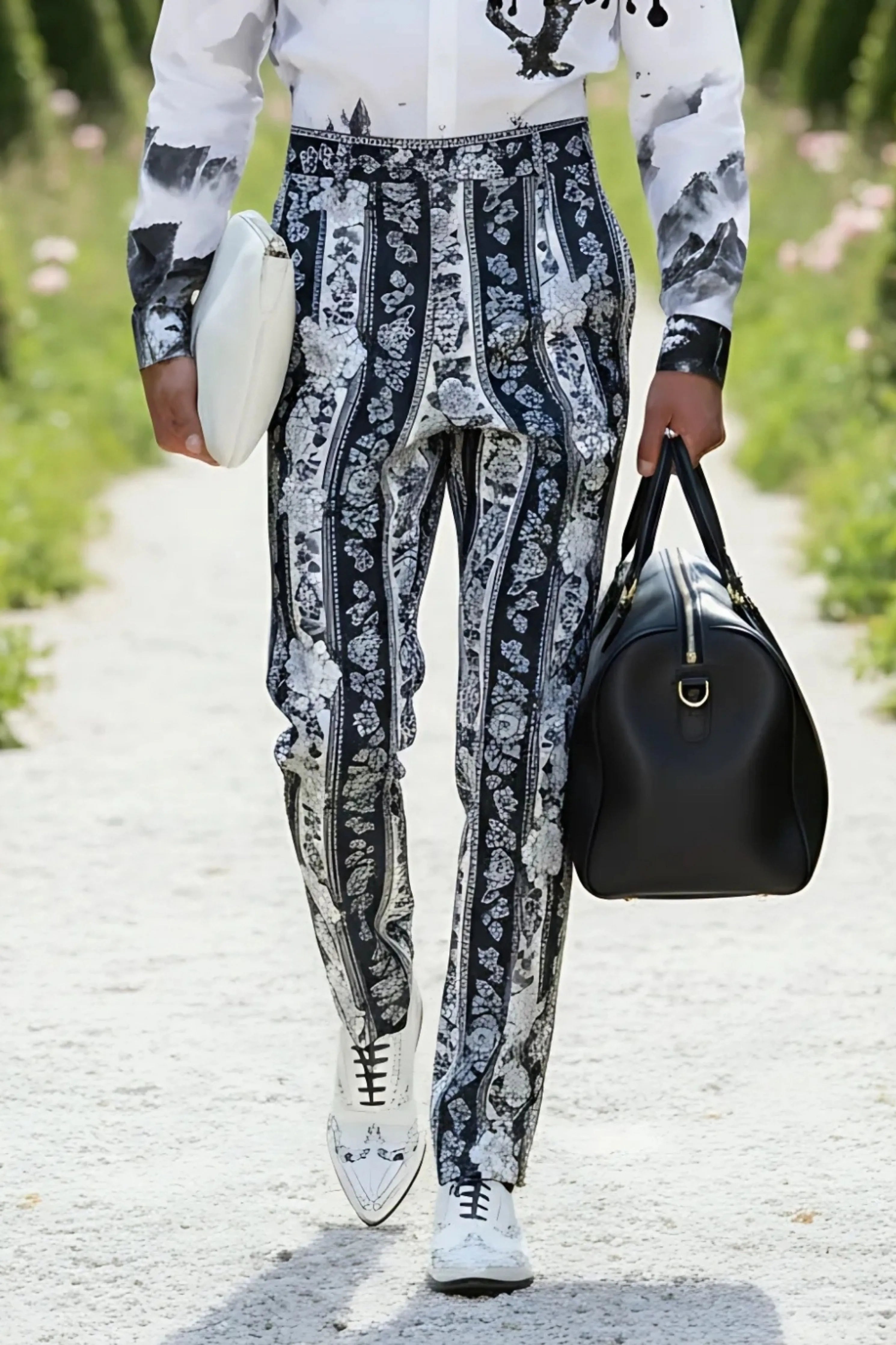 Hawkes White Engineered Printed Shirt