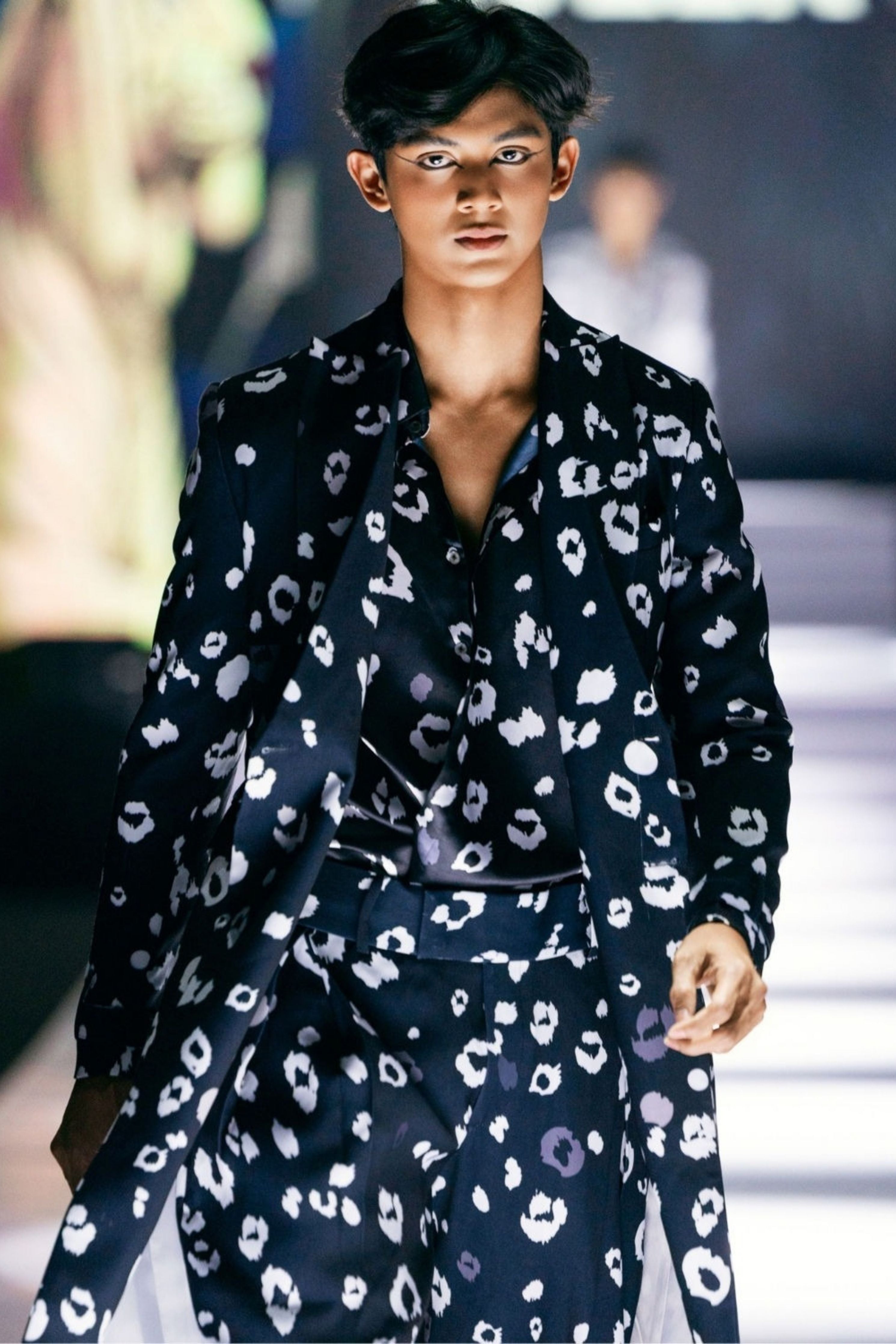 Shabd Black Leopard Printed Shirt