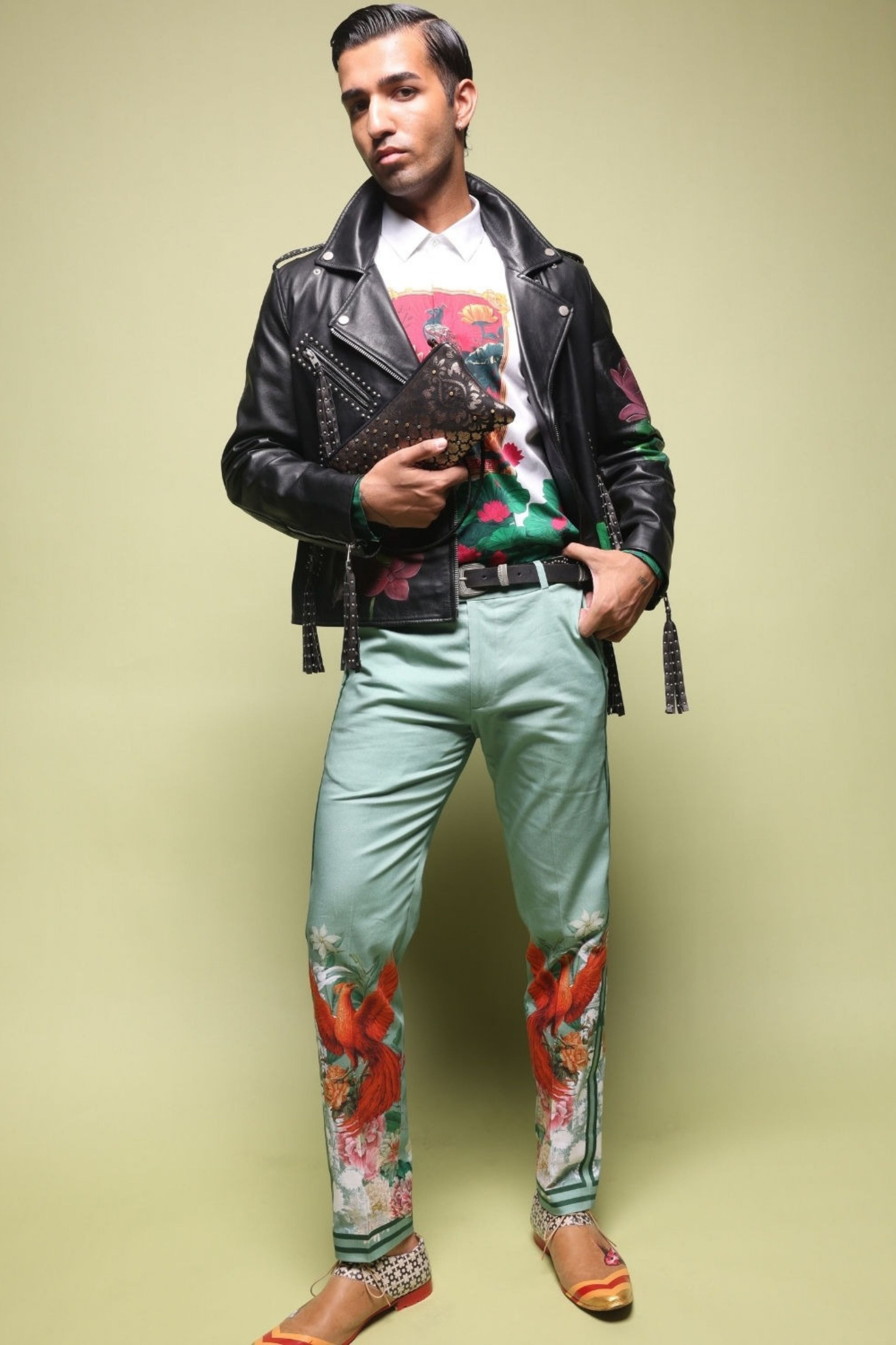 Ronny Side Striper Printed Trousers