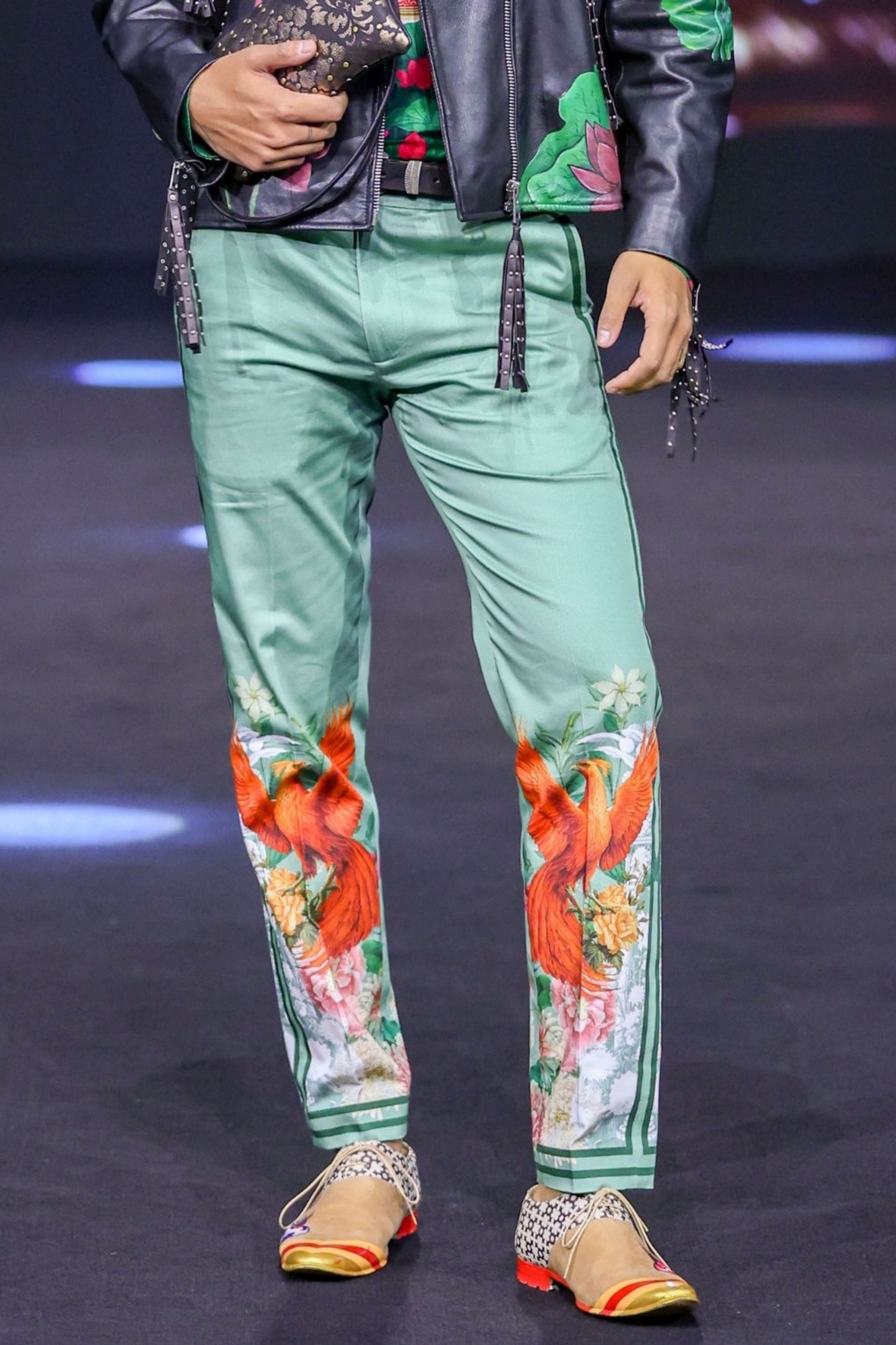 Ronny Side Striper Printed Trousers