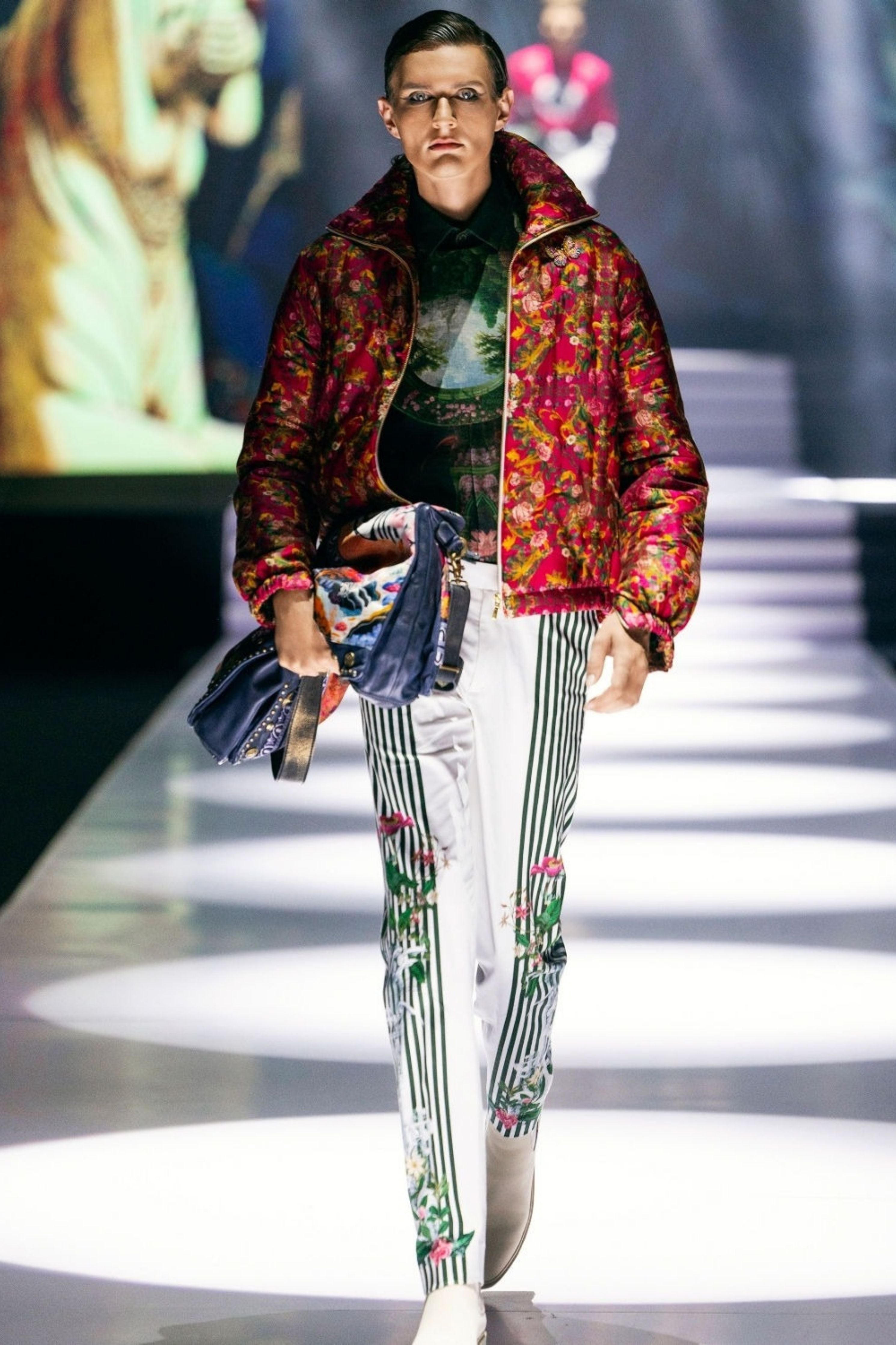 Robby Side Striper Printed Trousers