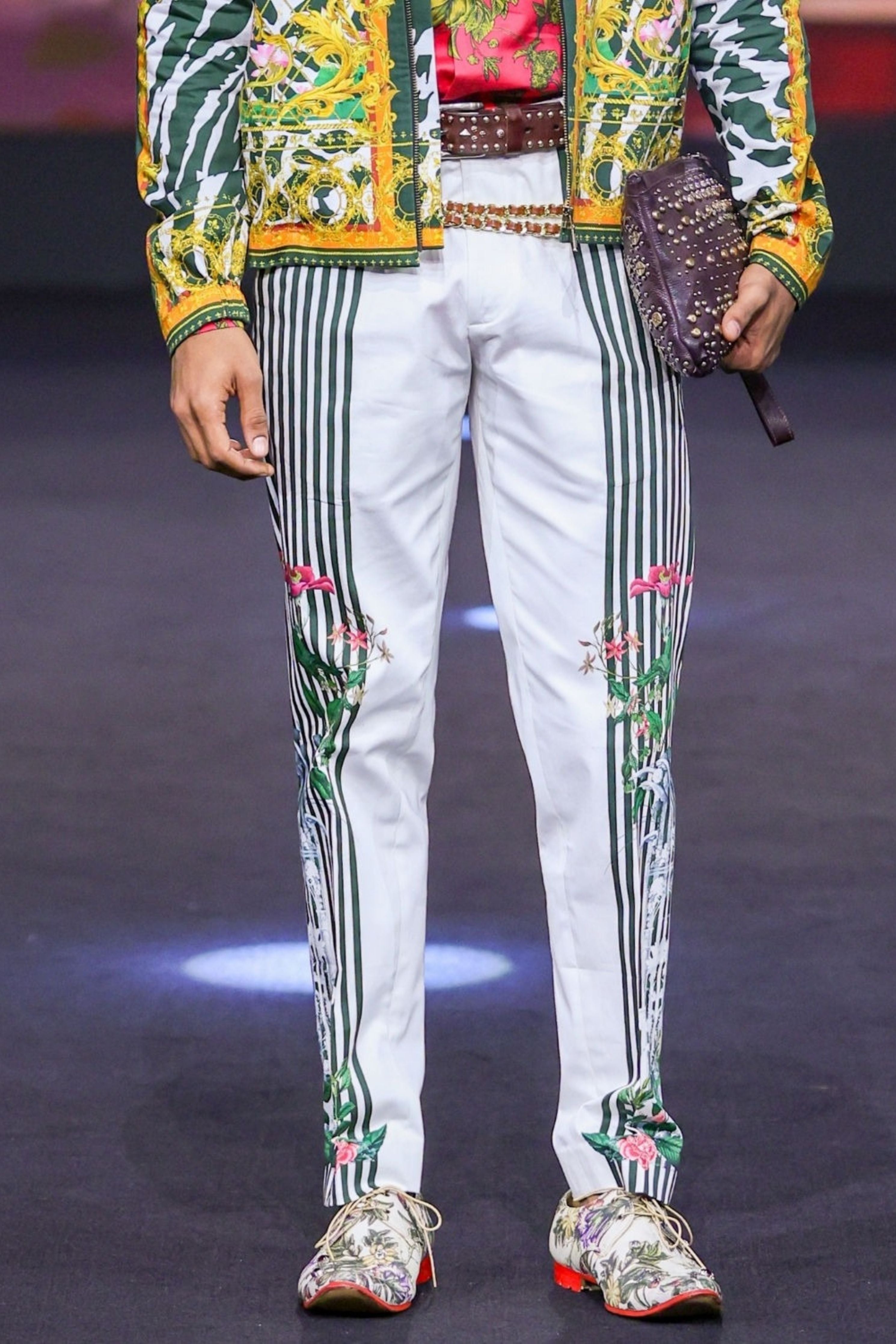 Robby Side Striper Printed Trousers