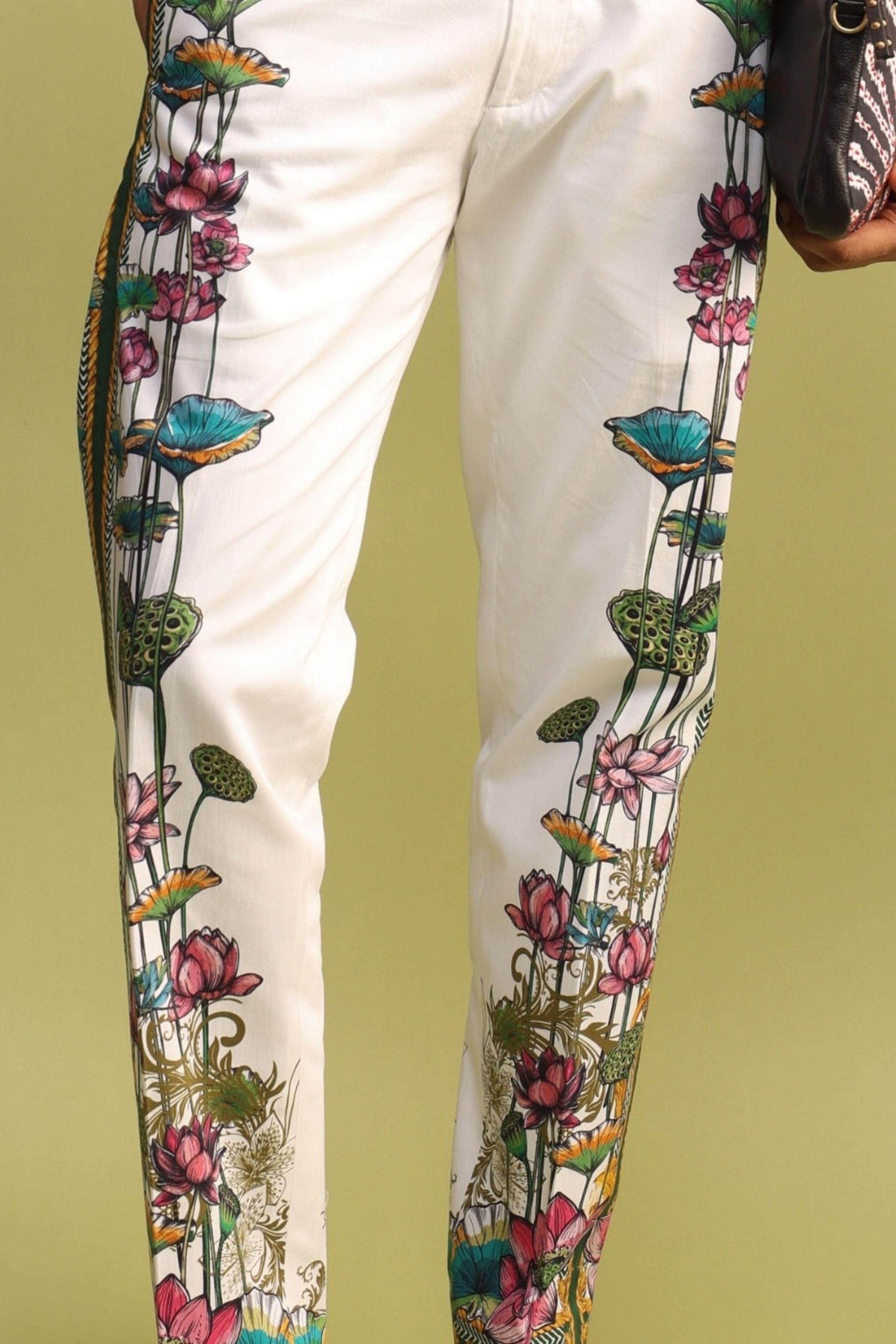 Miguel Side Striper Printed Trousers