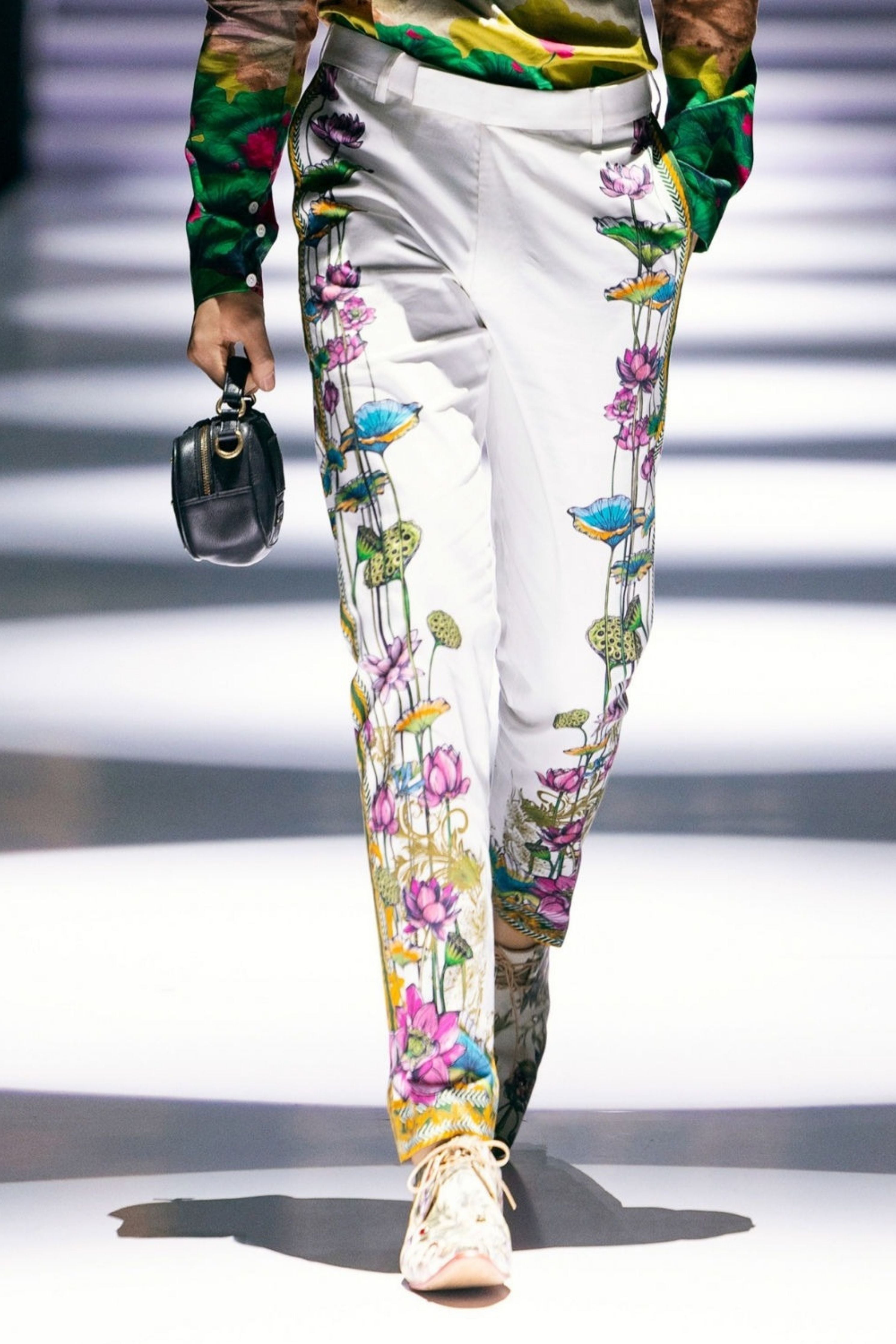 Miguel Side Striper Printed Trousers