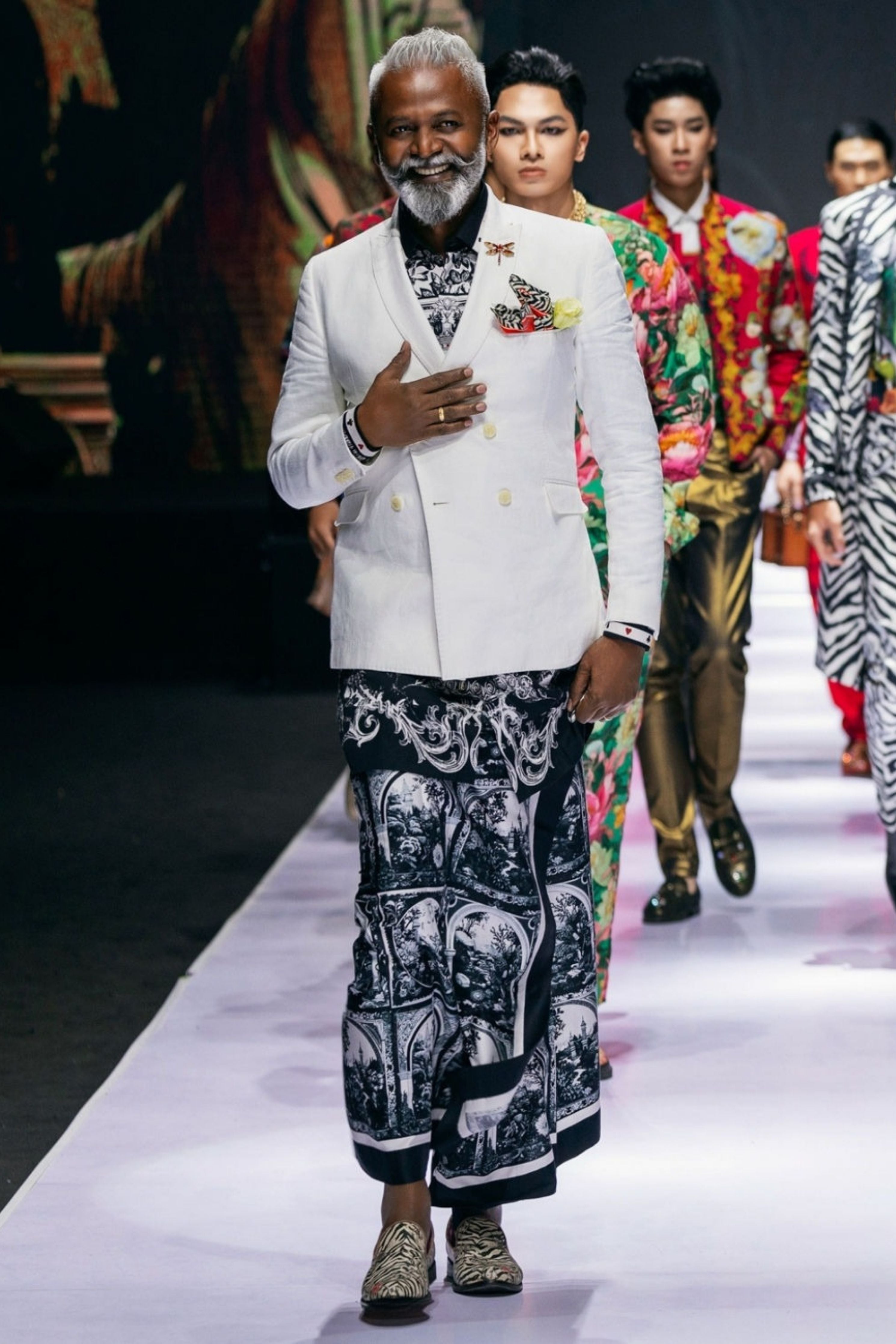 Baroque Pre-Pleated Sarong Dhoti