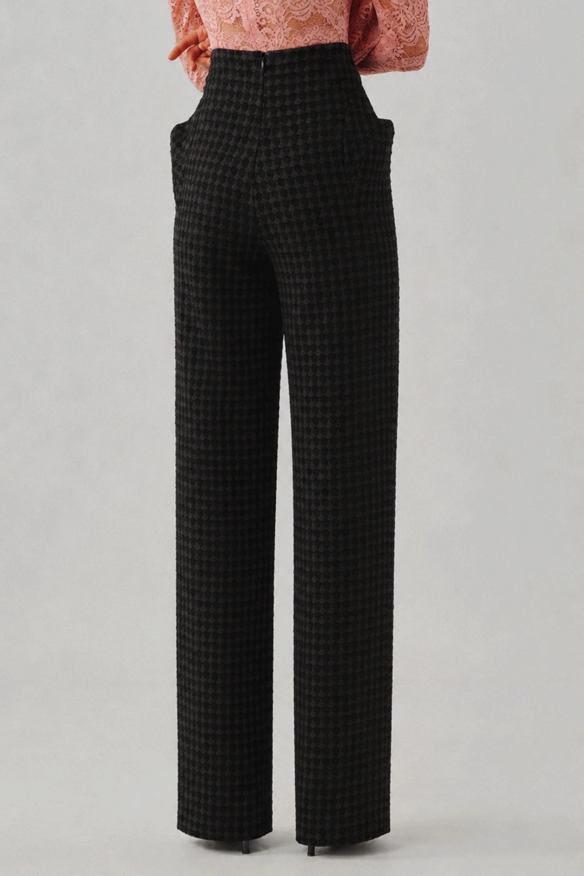 Mosaic Jacquard Structured Pants