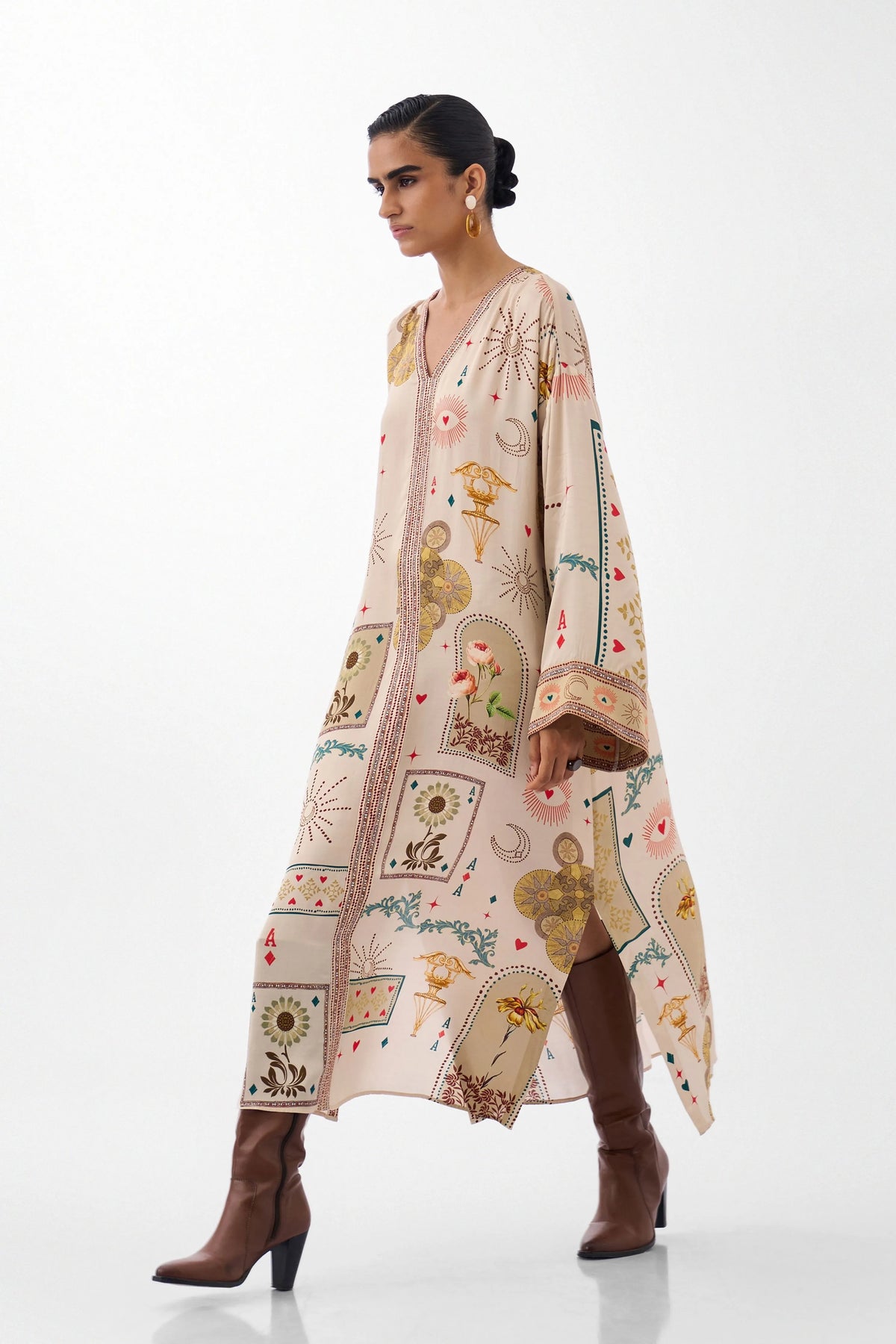 Adah Kaftan Postcards & Petals