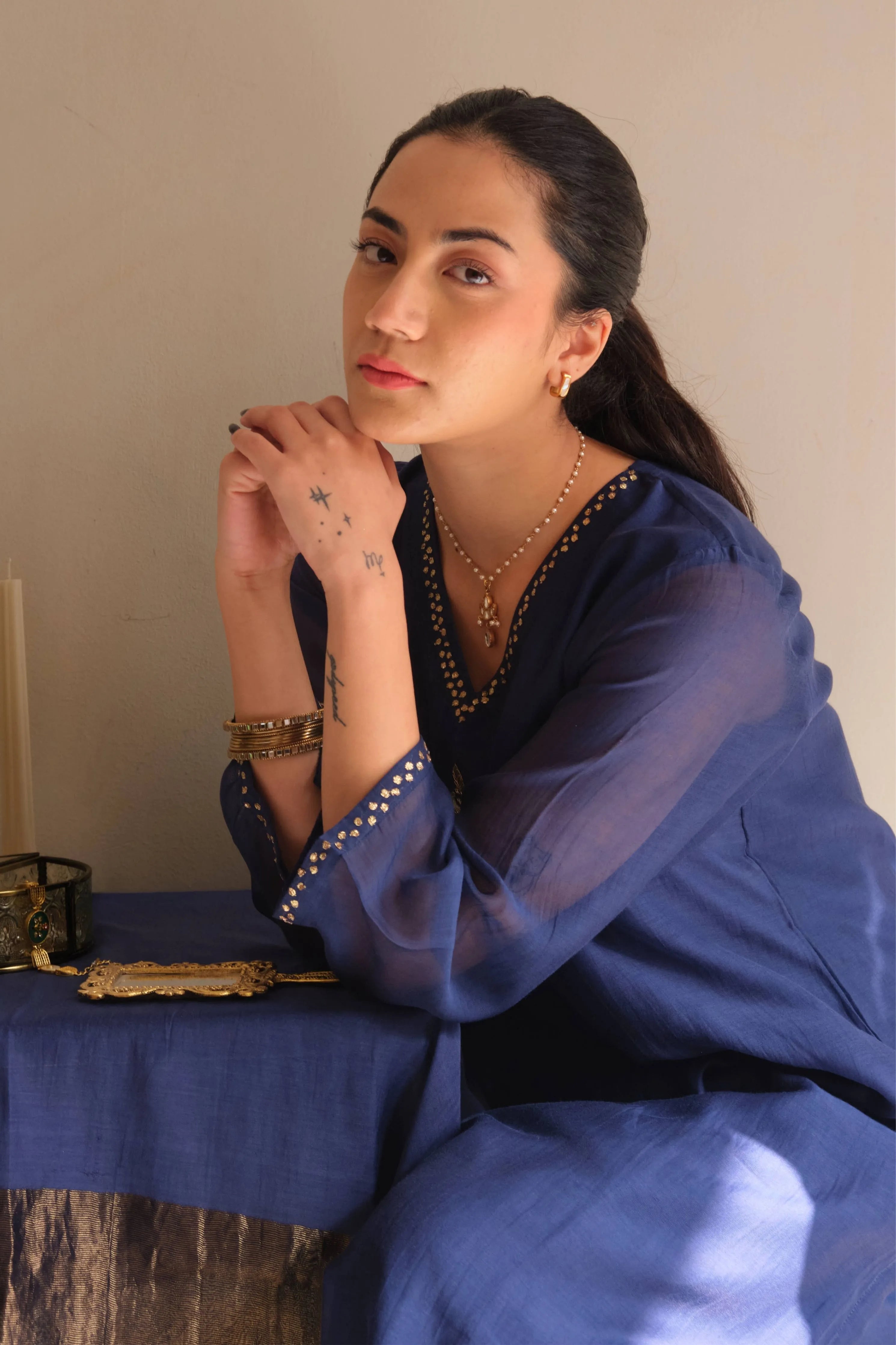Azure Kurta Set