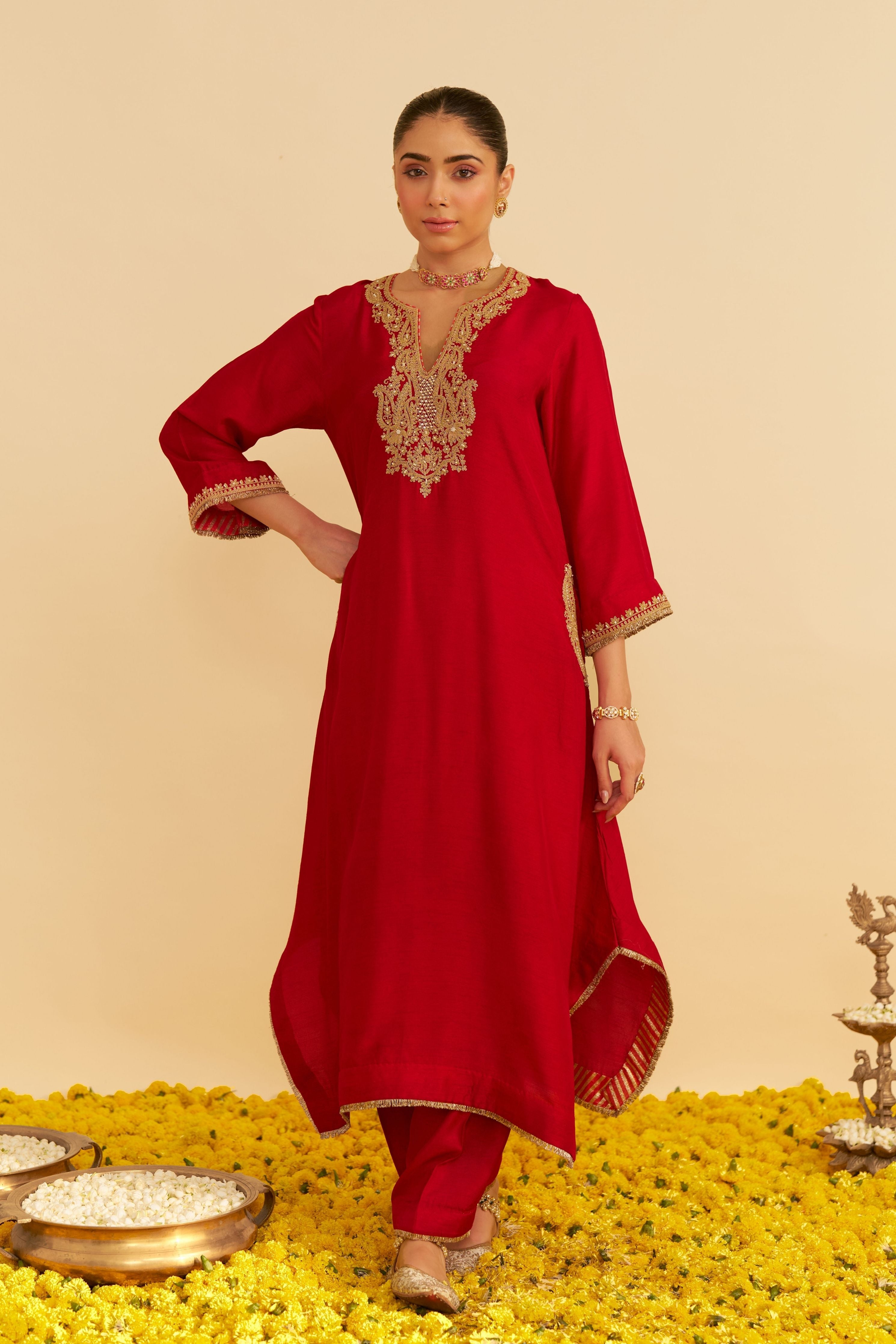 Amaya Long Kaftan With Salwar