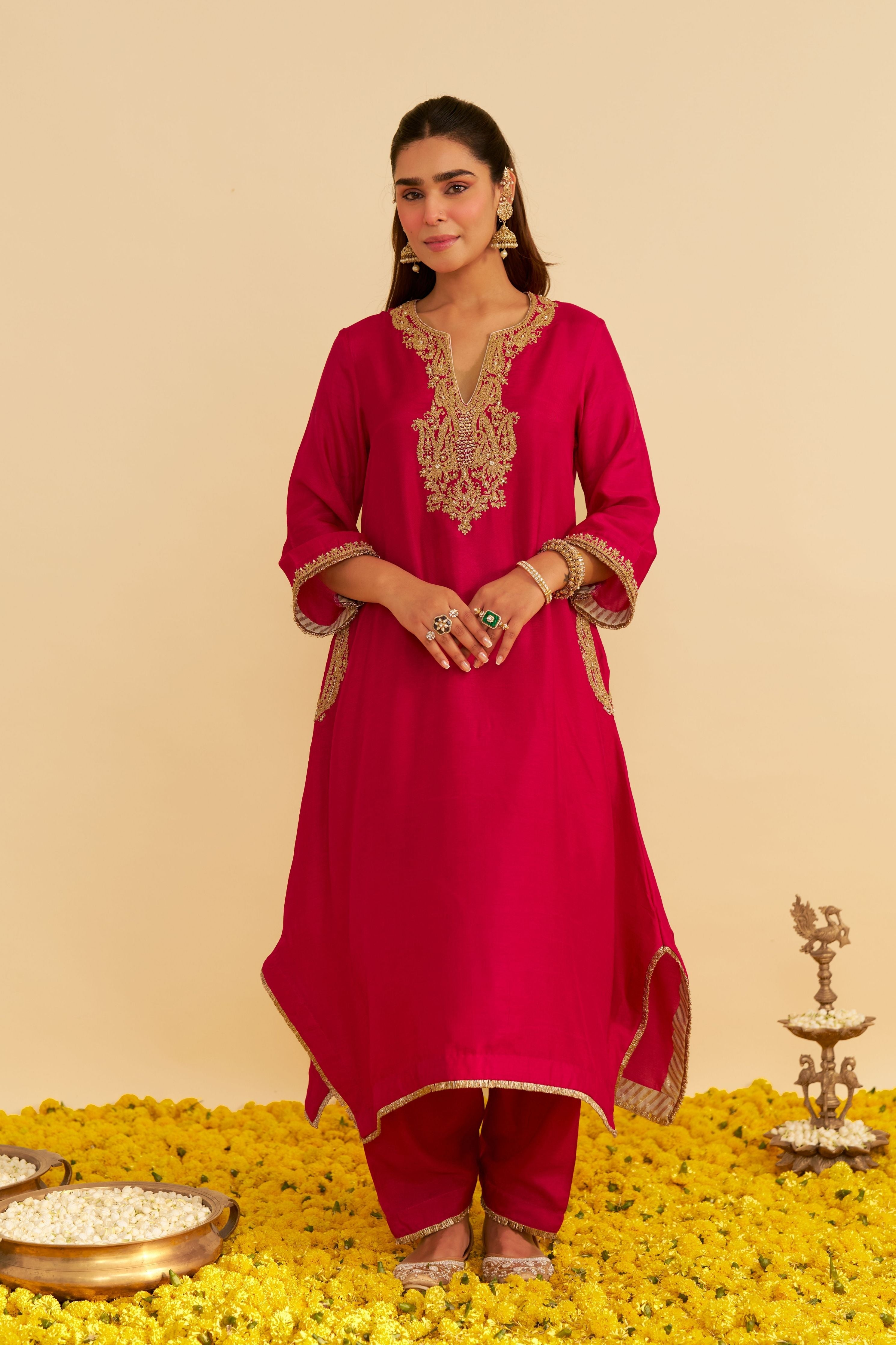 Amaya  Long Kaftan With Salwar