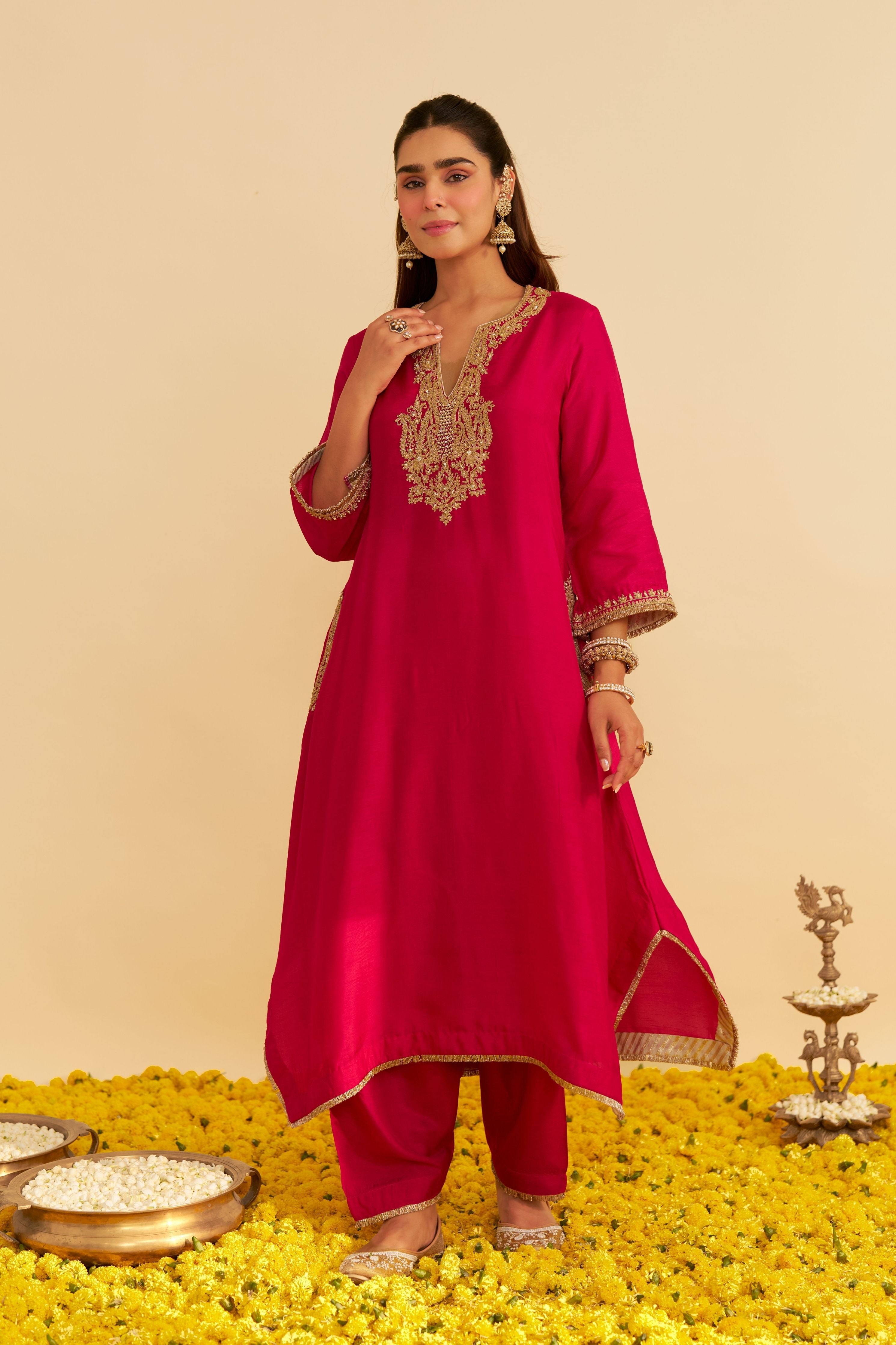 Amaya  Long Kaftan With Salwar