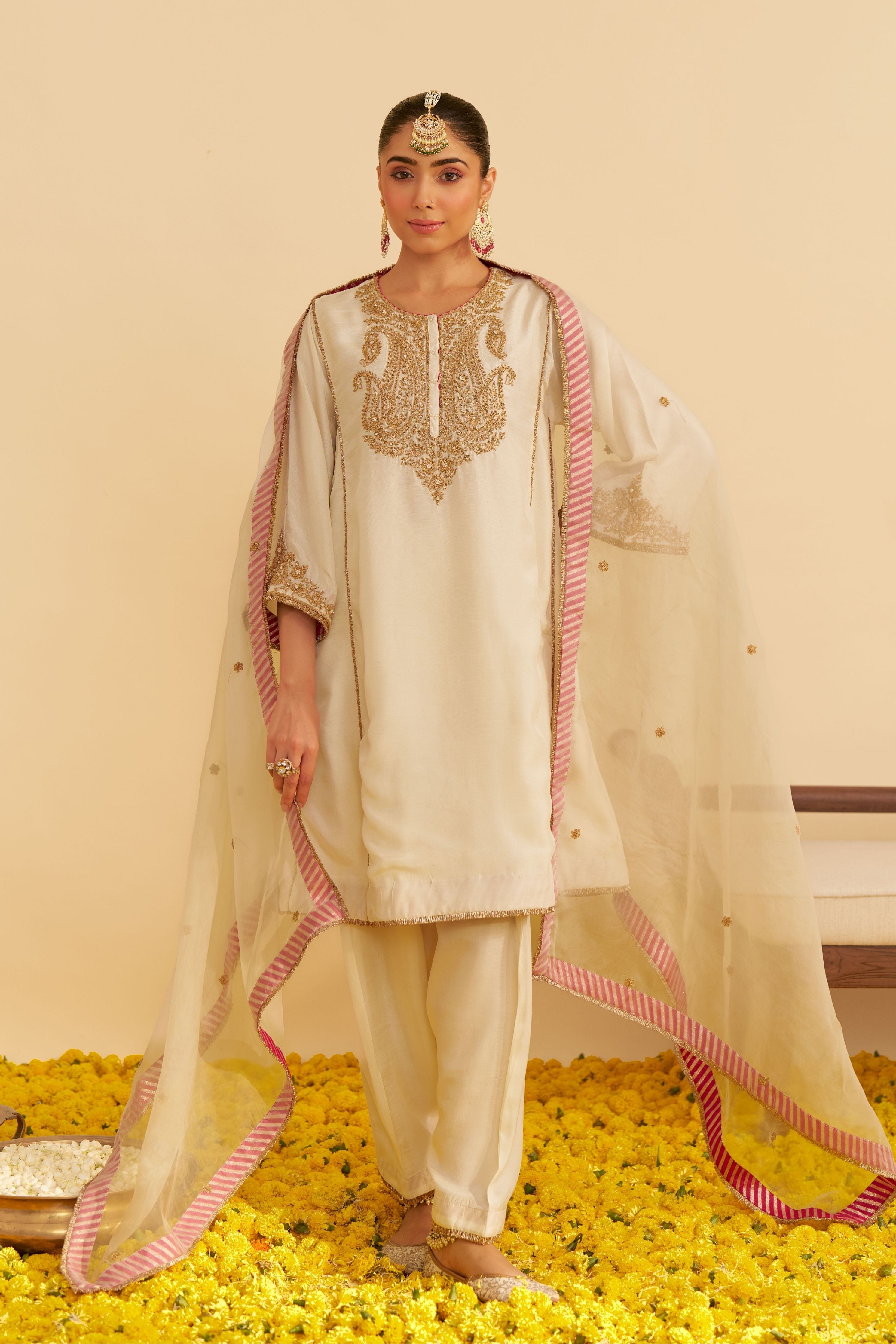 Arya - Short Chauga With Salwar And Dupatta