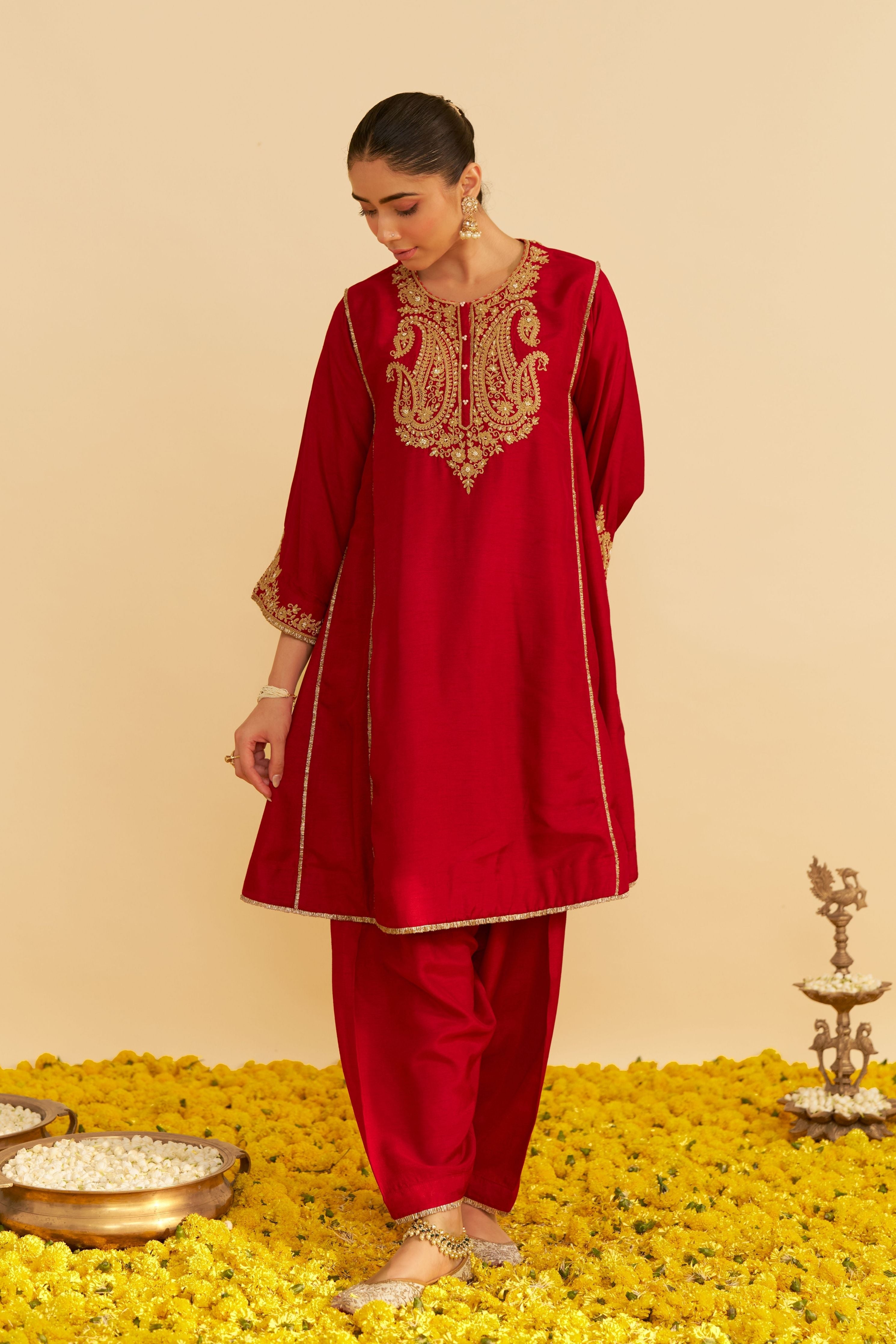 Arya Short Chauga With Salwar