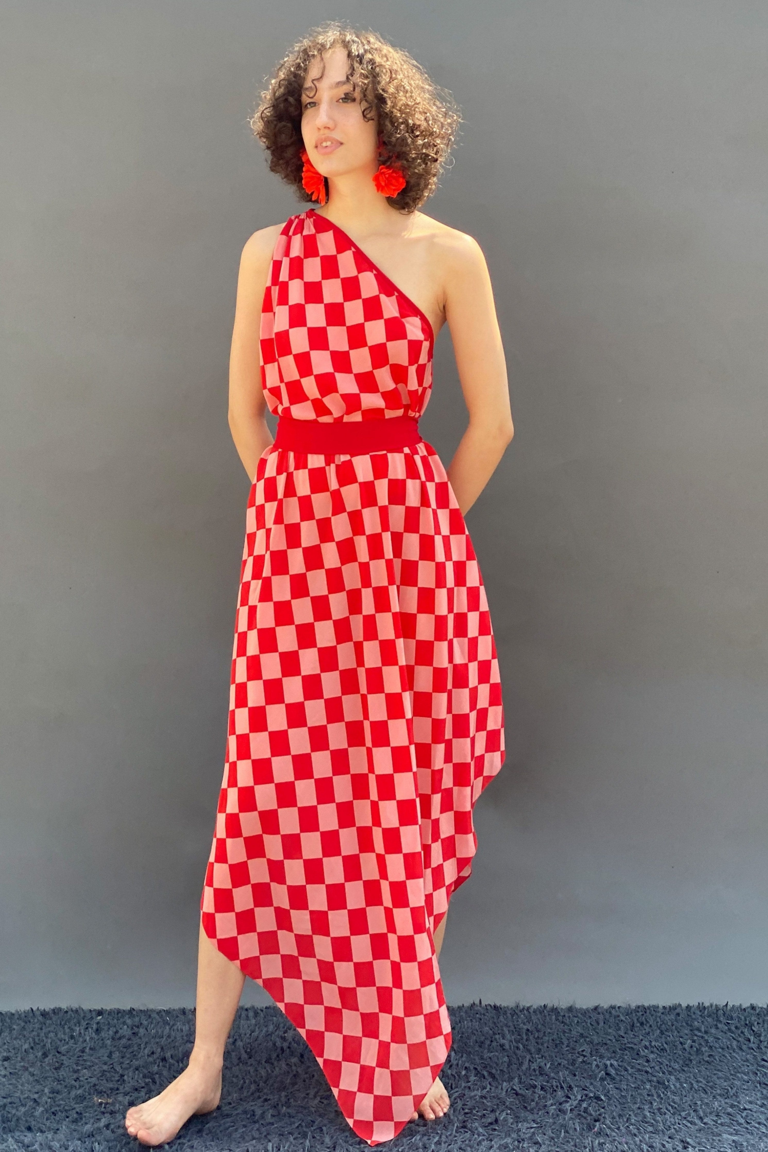 Asymmetrical One Shoulder Dress