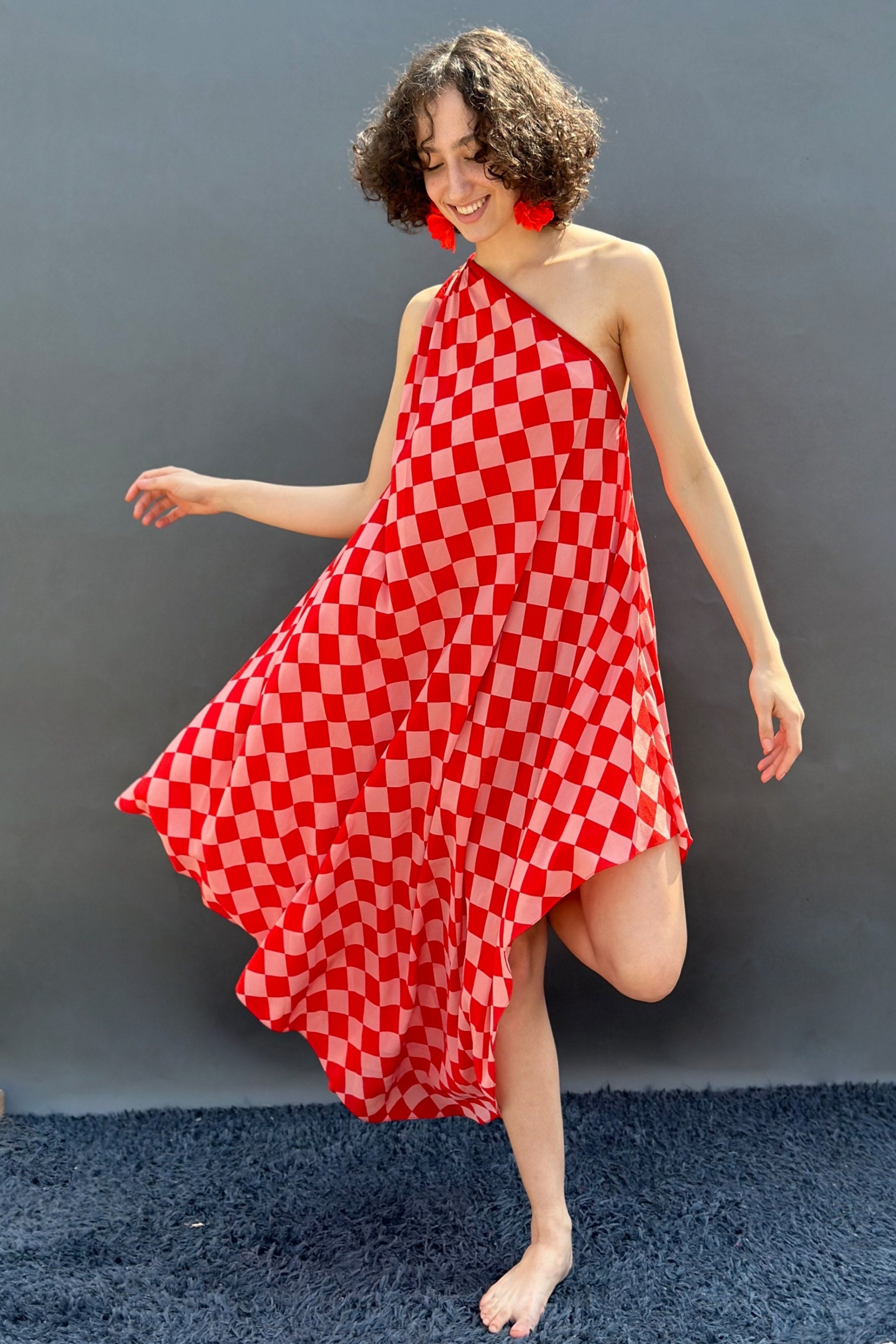 Asymmetrical One Shoulder Dress