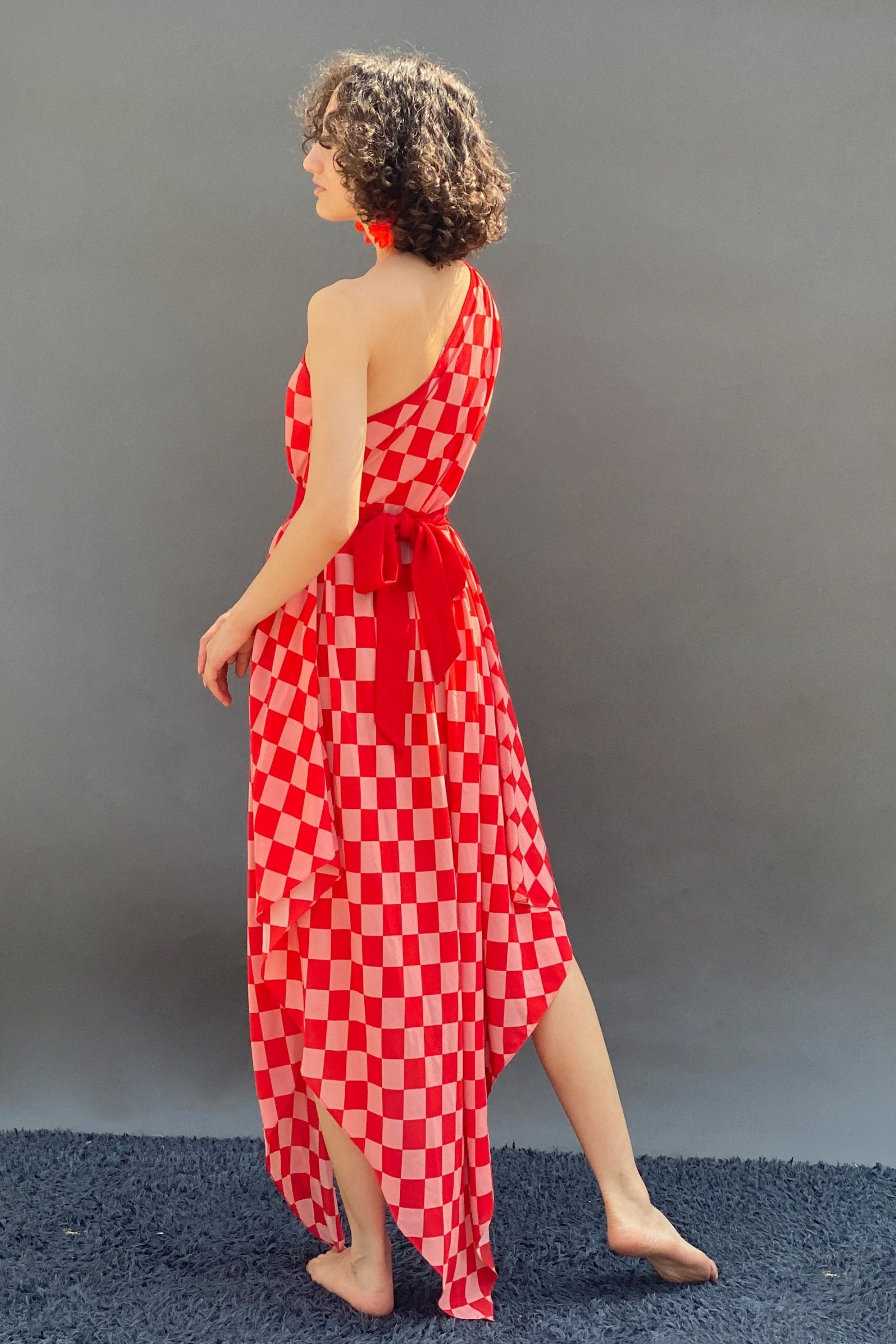 Asymmetrical One Shoulder Dress