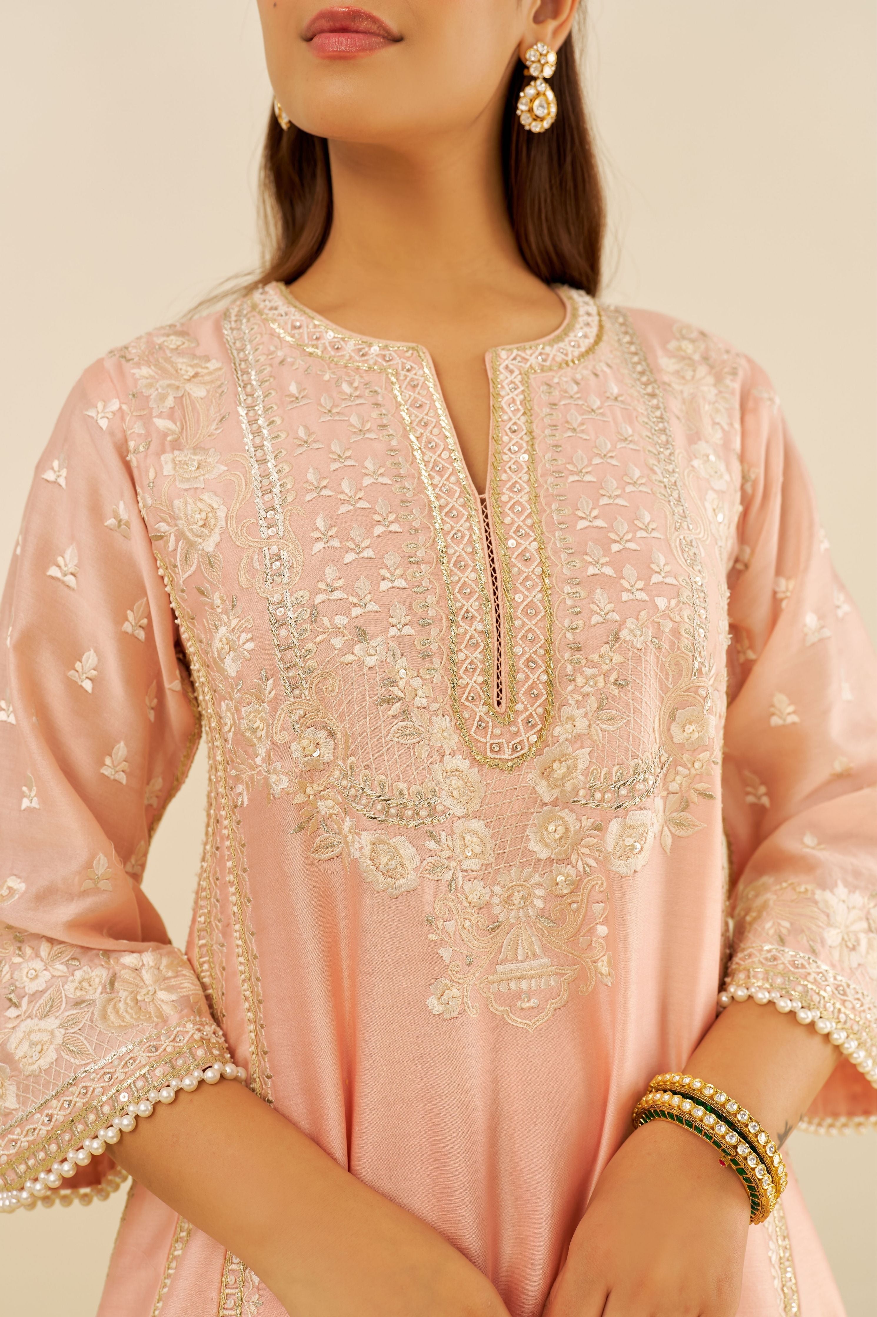 Maaroofa Long Off Rose Chauga Set