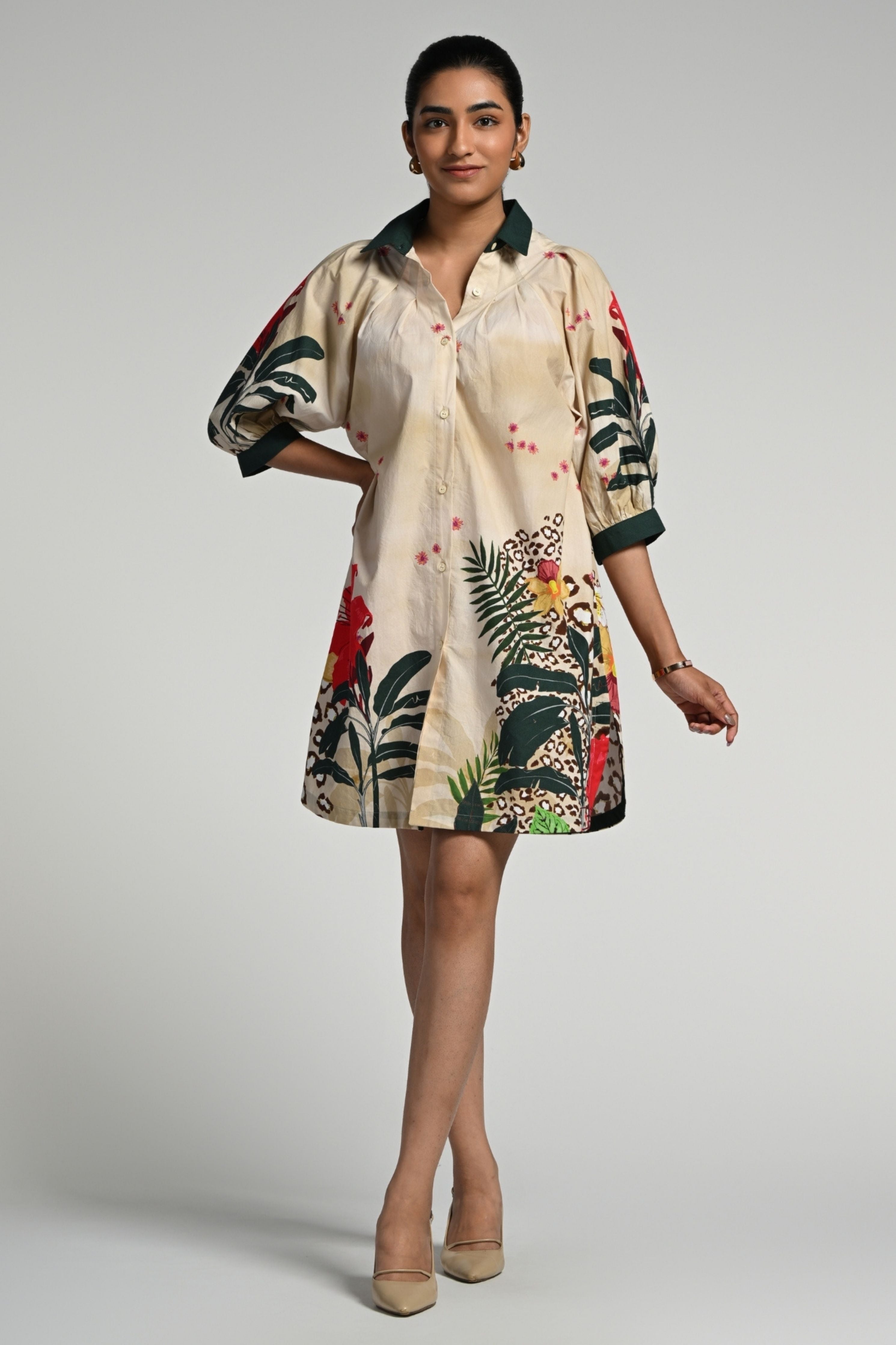Jungle Rhapsody Cotton Dress
