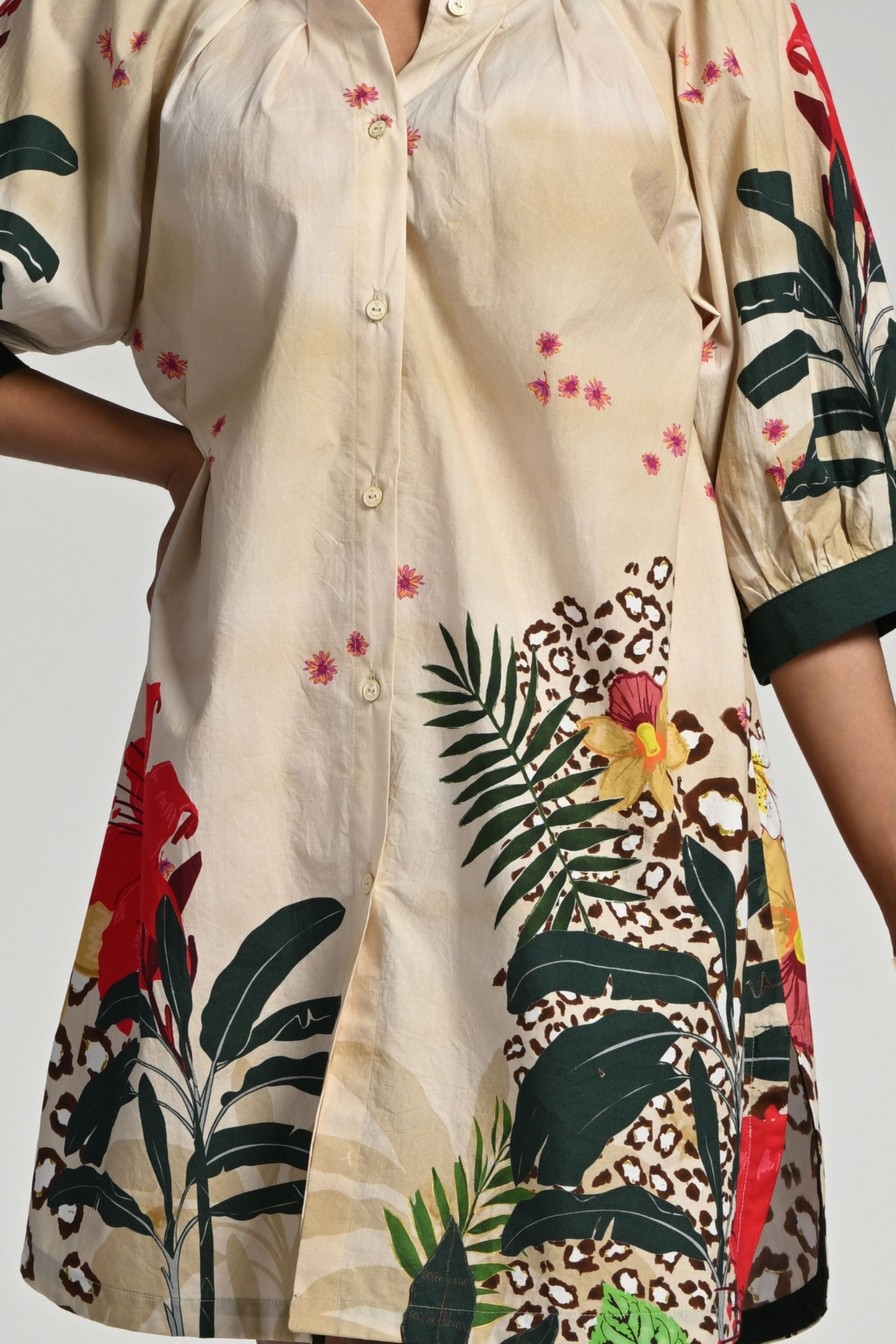 Jungle Rhapsody Cotton Dress