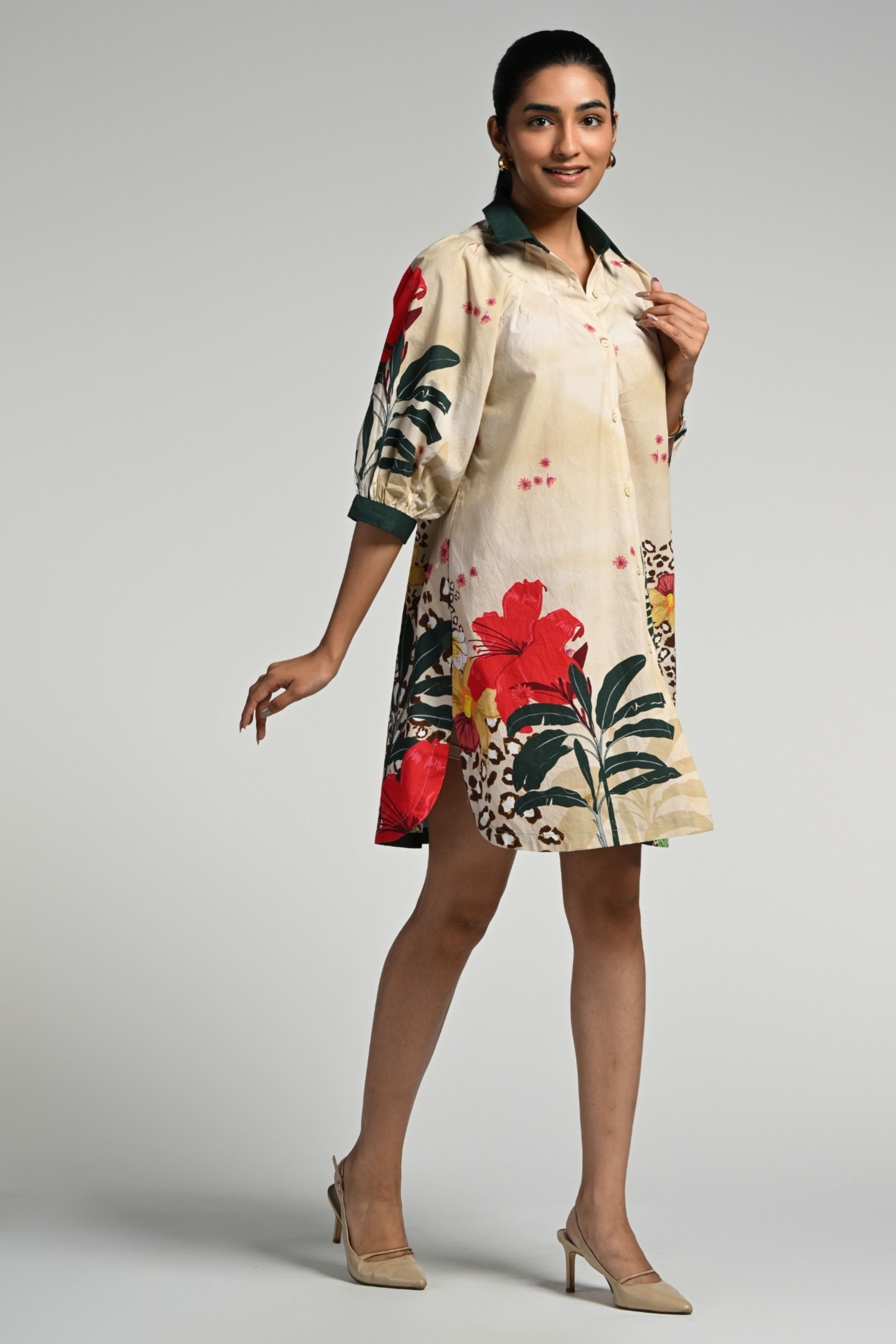 Jungle Rhapsody Cotton Dress