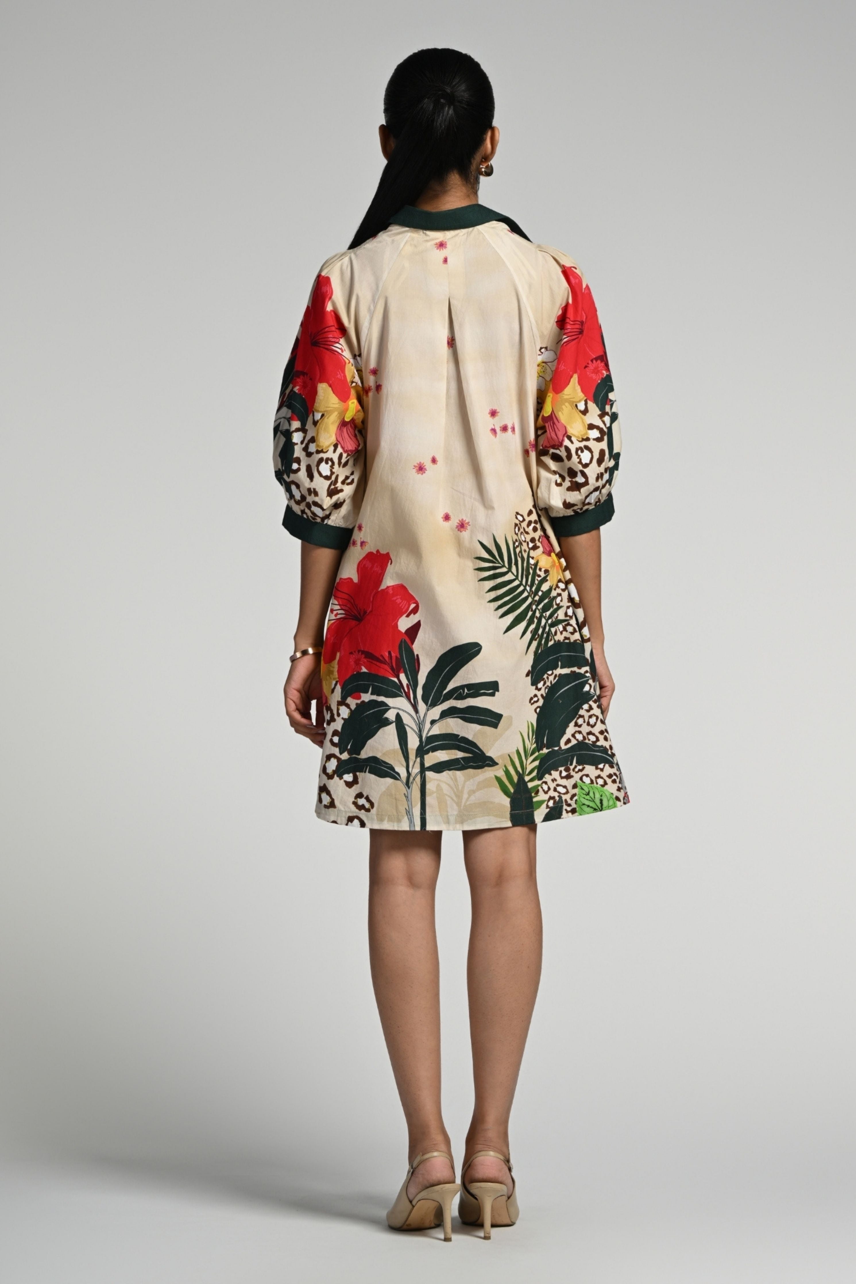 Jungle Rhapsody Cotton Dress