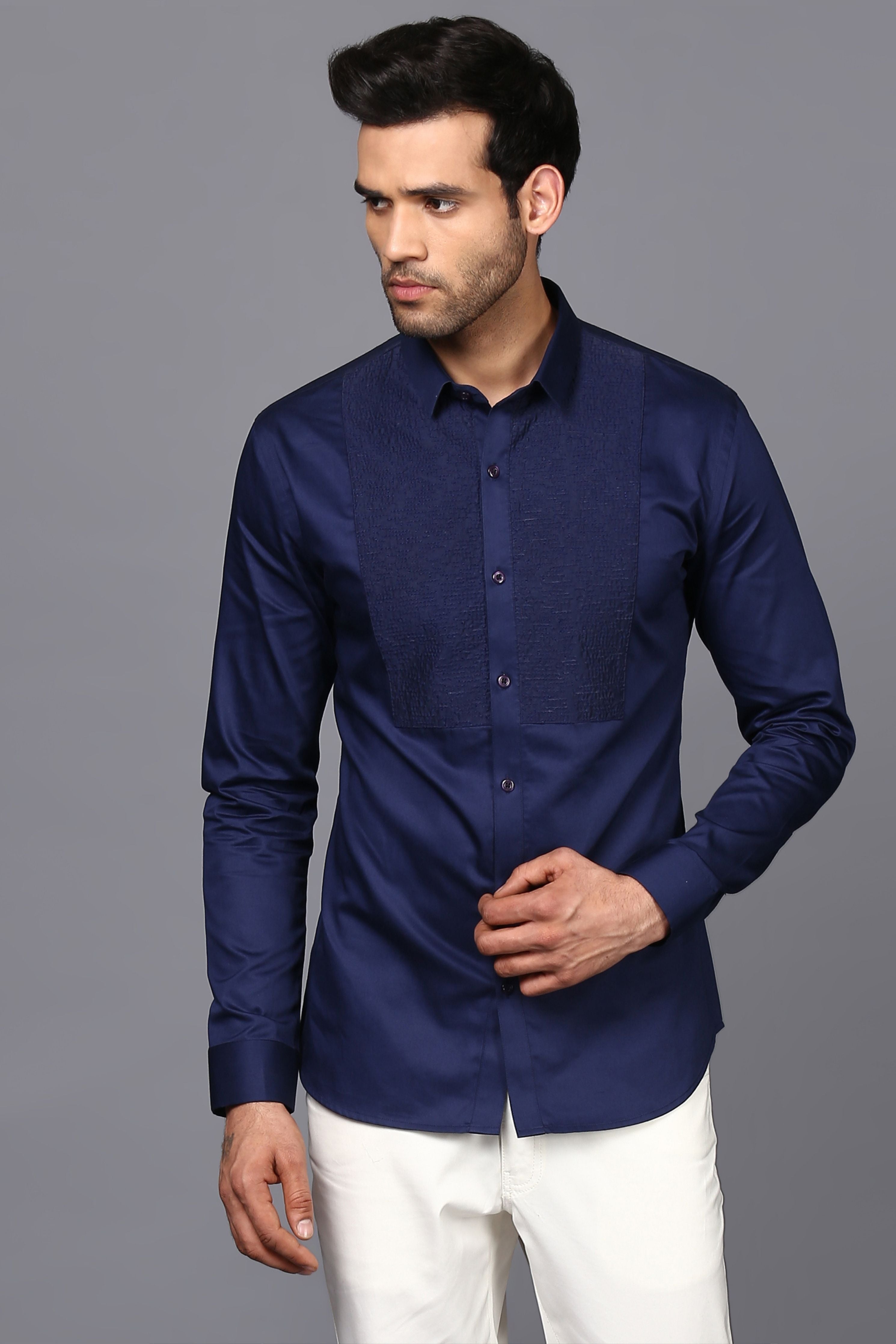 Bib Tagai Shirt In Royal Blue