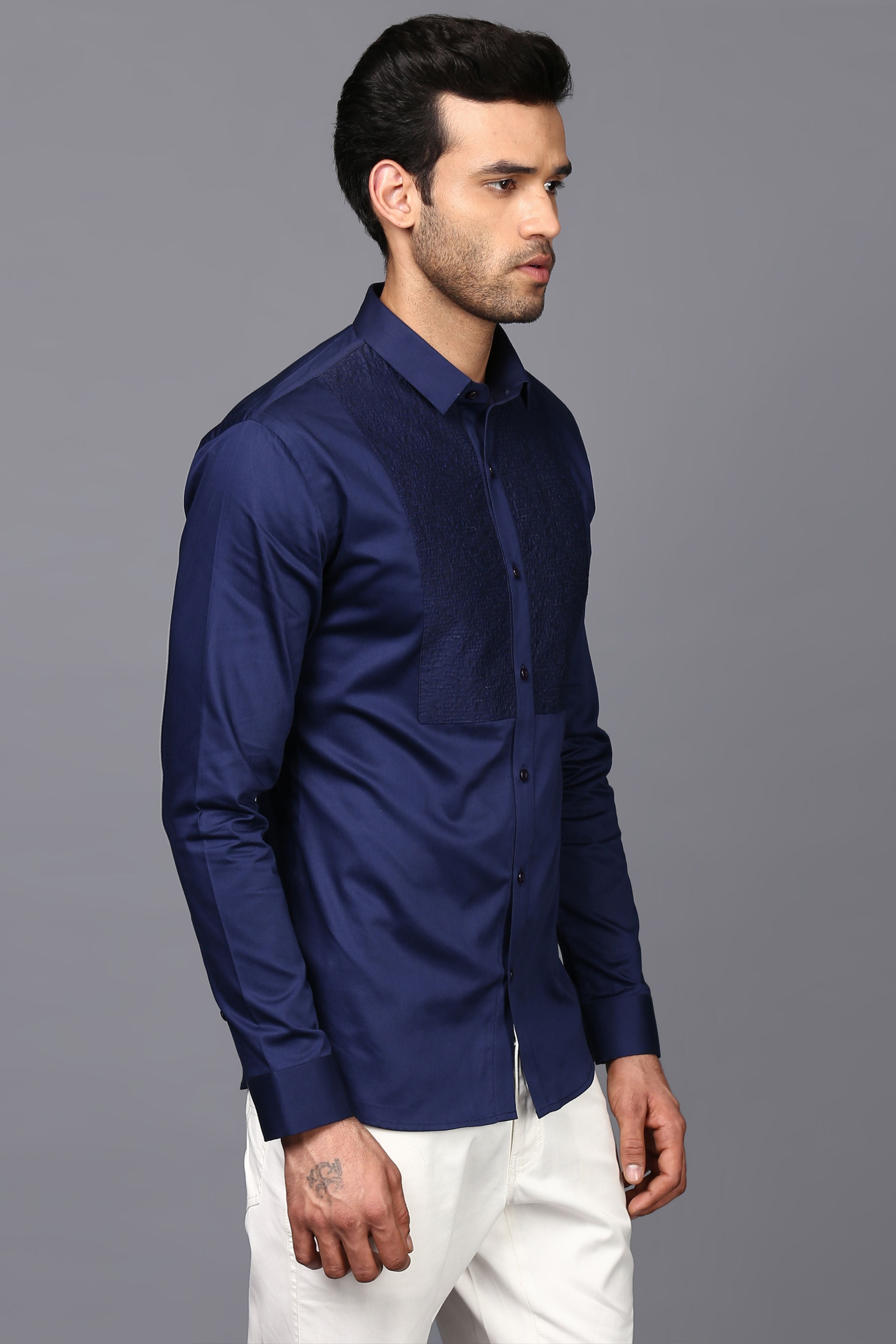 Bib Tagai Shirt In Royal Blue