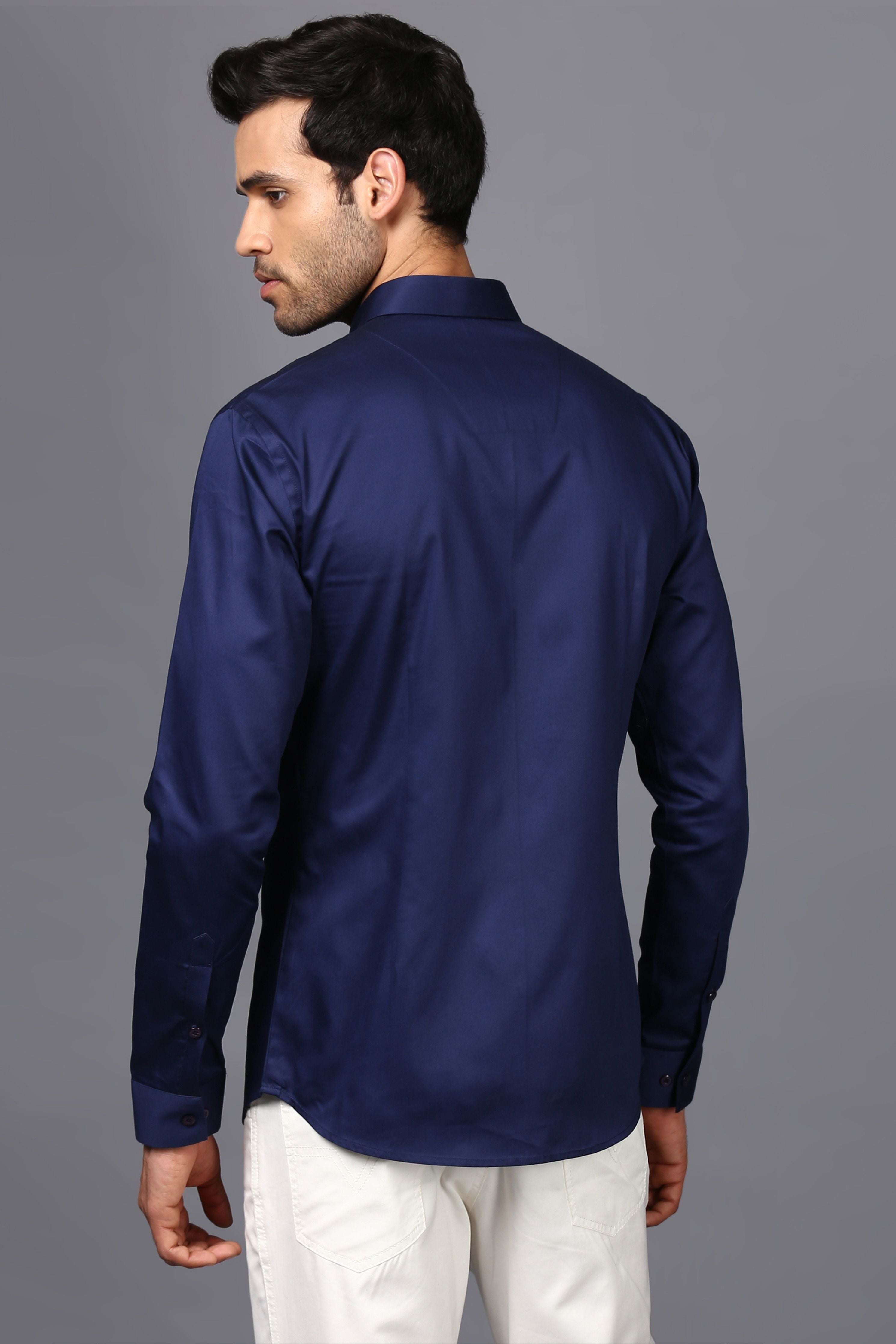 Bib Tagai Shirt In Royal Blue